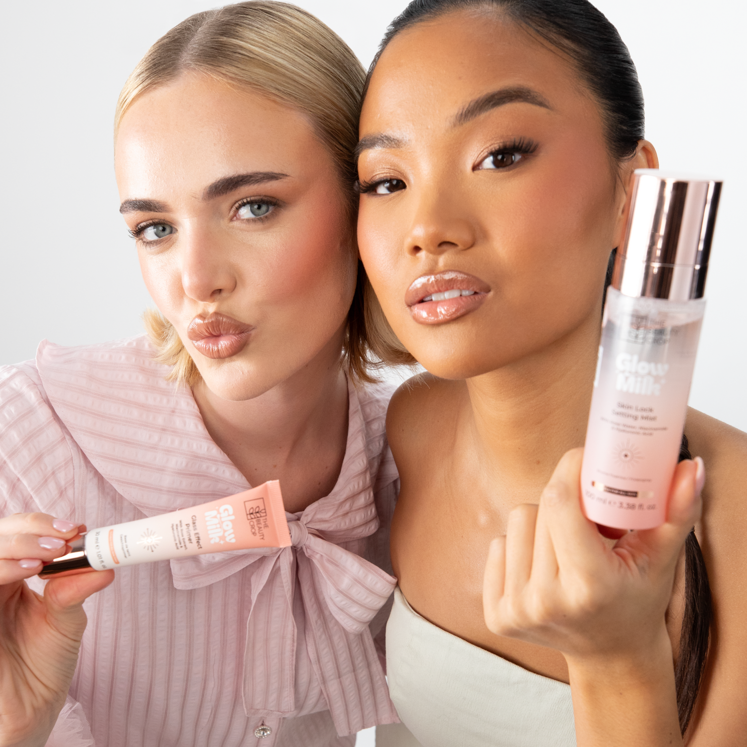 Glow Milk Glass Skin Primer & Skin Lock Setting Spray Duo