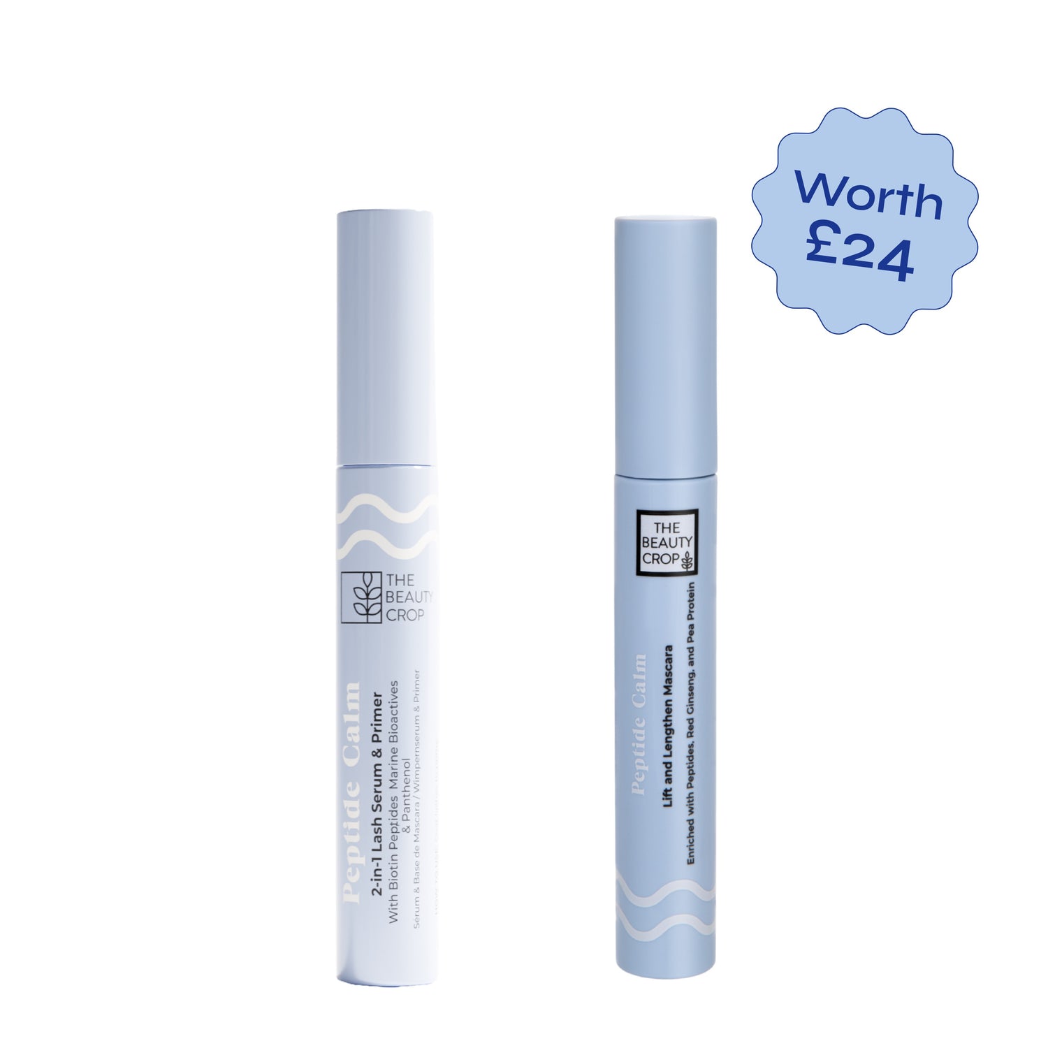 Peptide Calm Lengthening Mascara + Peptide Calm 2-in-1 Lash Serum Primer Bundle