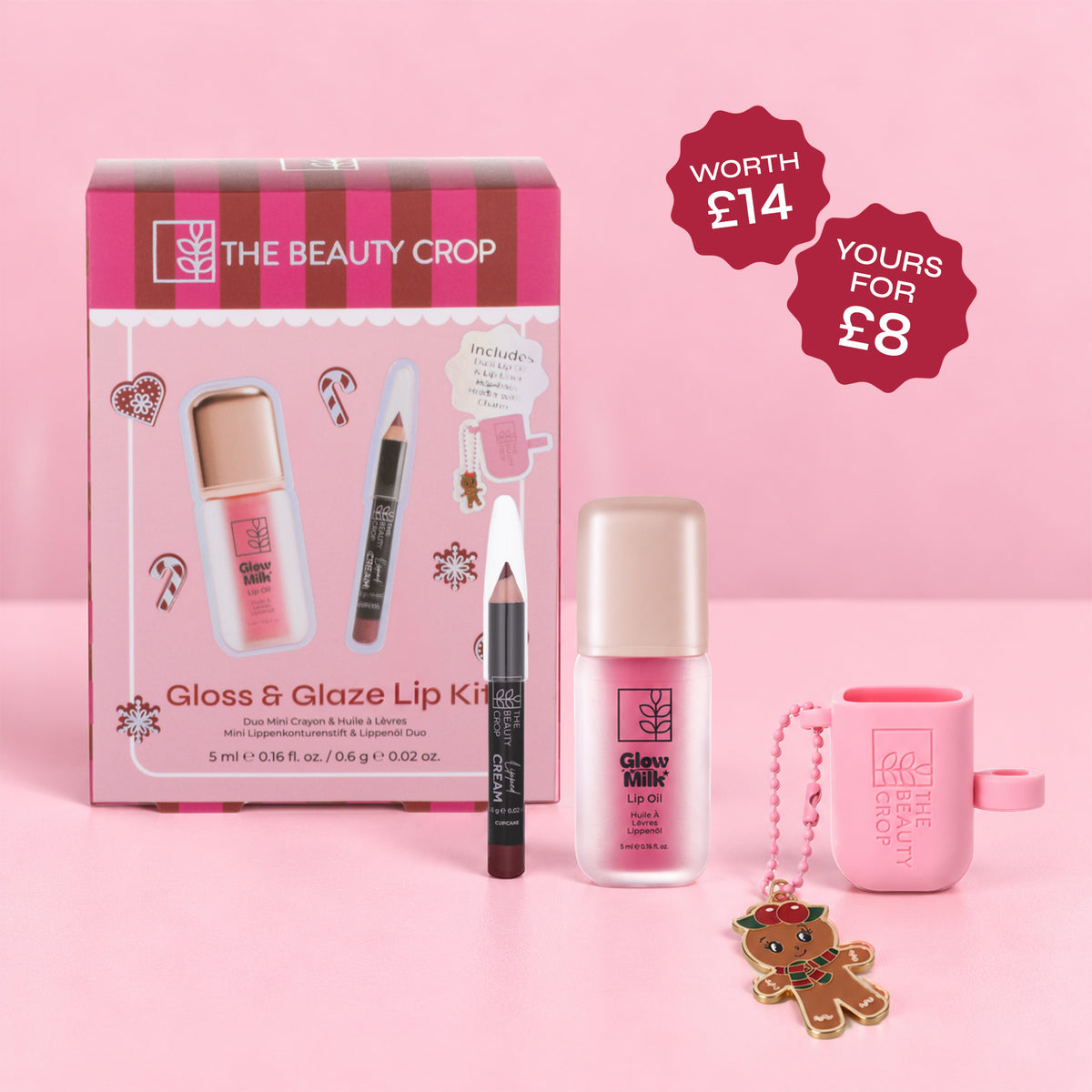 Gloss & Glaze Lip Kit Makeup Gift Set