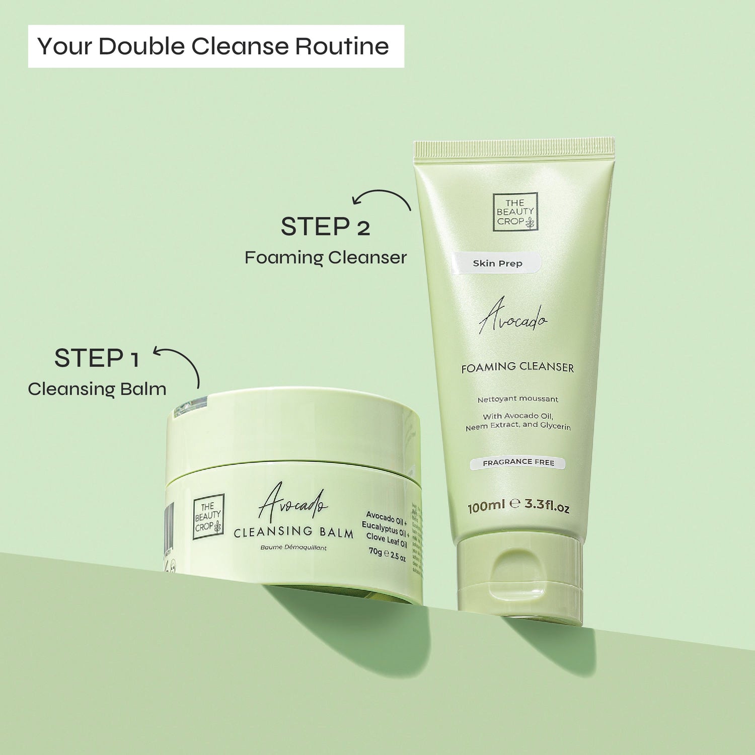 Avocado Foaming Moisture Barrier Restoring & Fragrance Free Make-up Cleanser