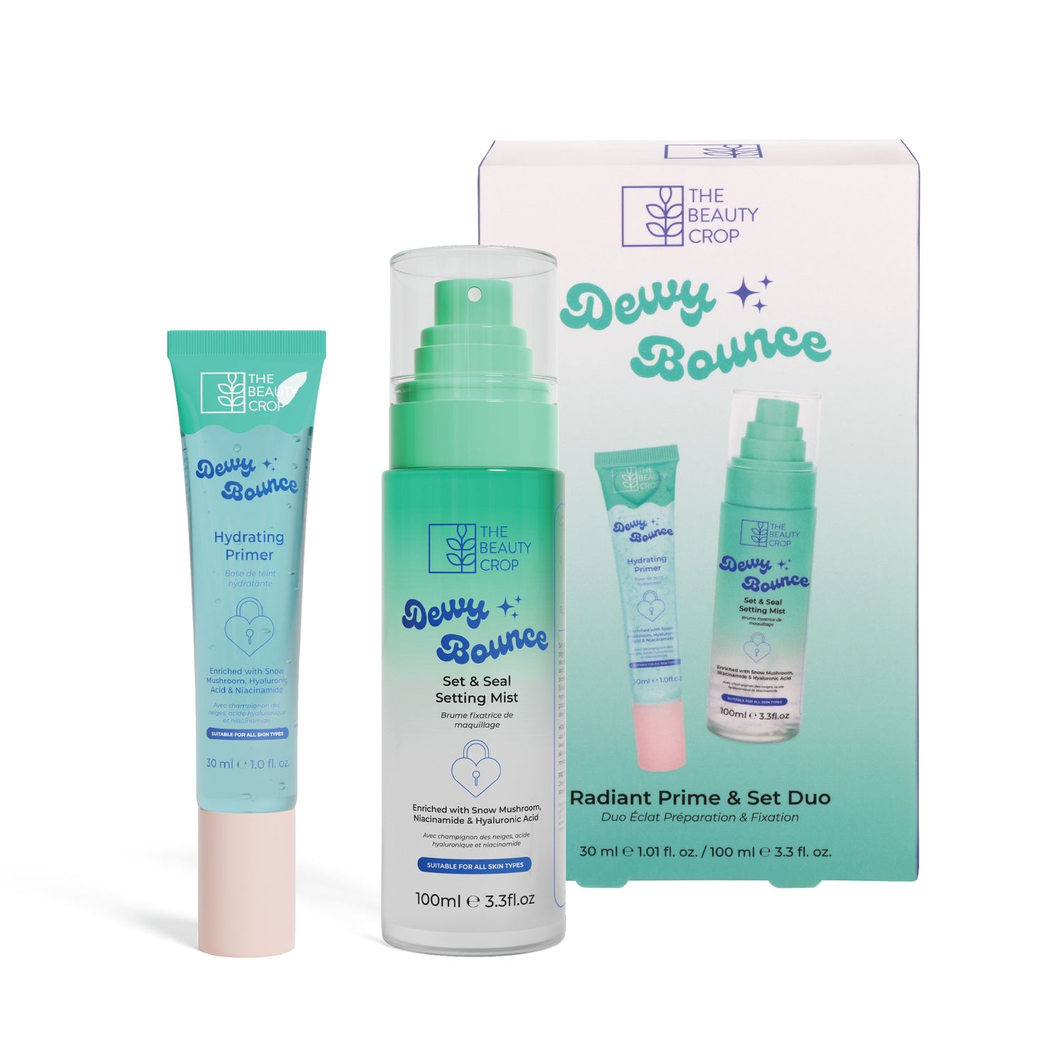 Dewy Bounce Hydrating Primer & 12 Hour Setting Mist Boxed Duo