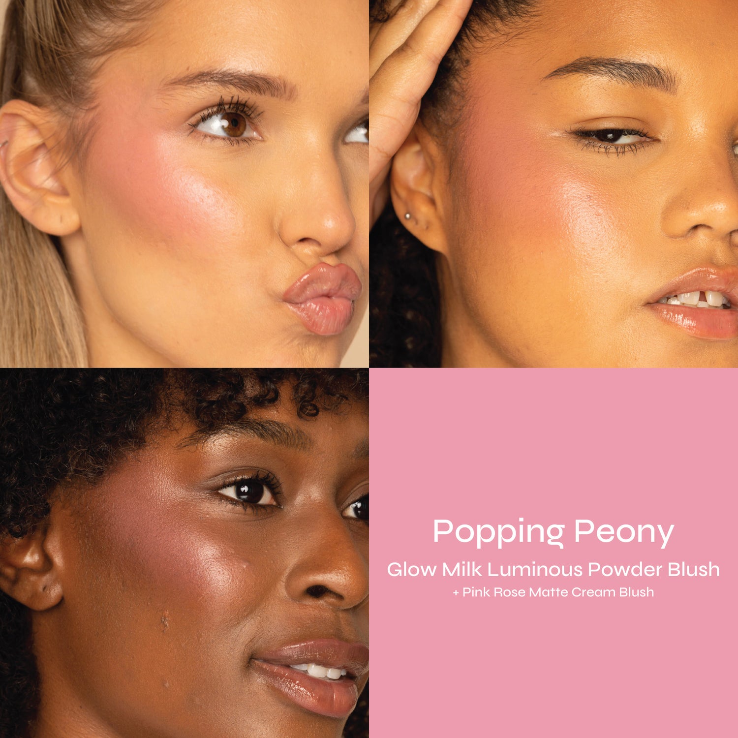 Peony Pop Blush & Lip Oil Makeup Gift Set