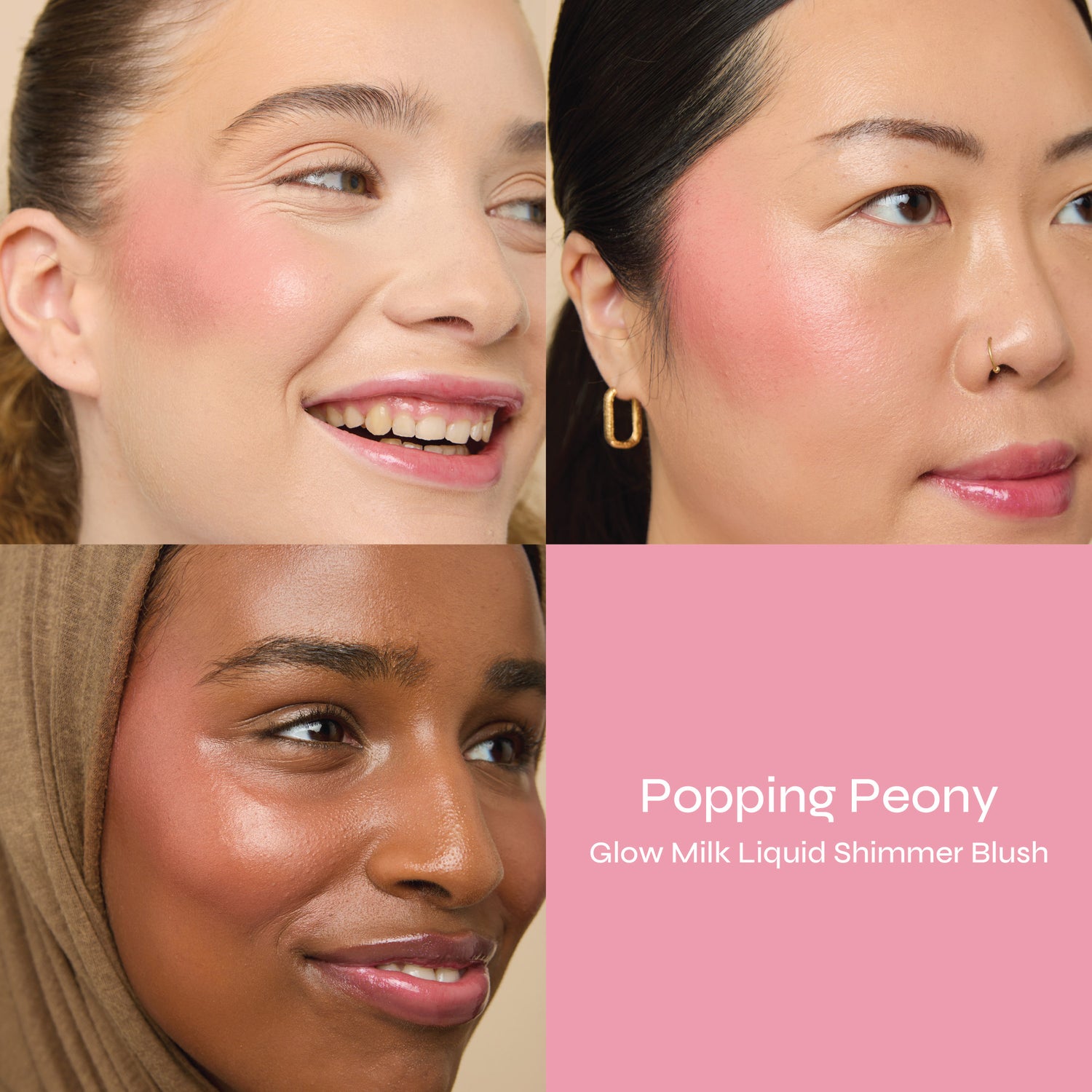 Peony Pop Blush & Lip Oil Makeup Gift Set