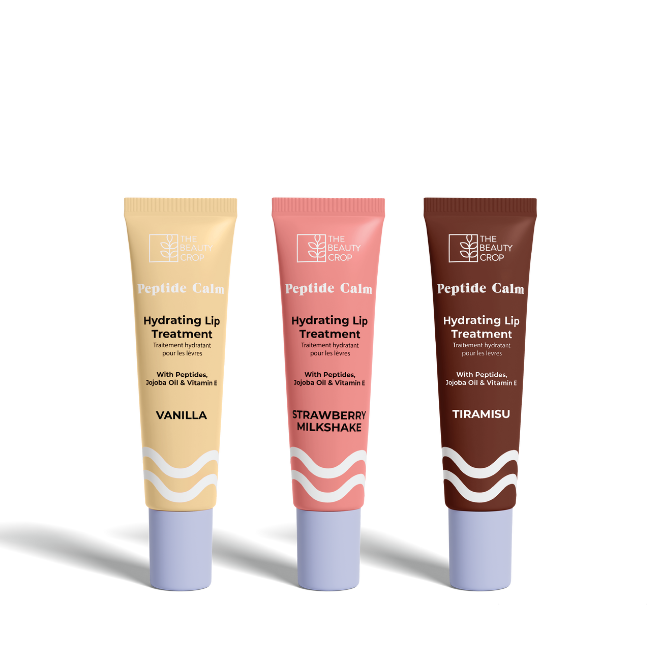 Peptide Lip Treatment Set of 3 - Pudding Edition (With Keychain)