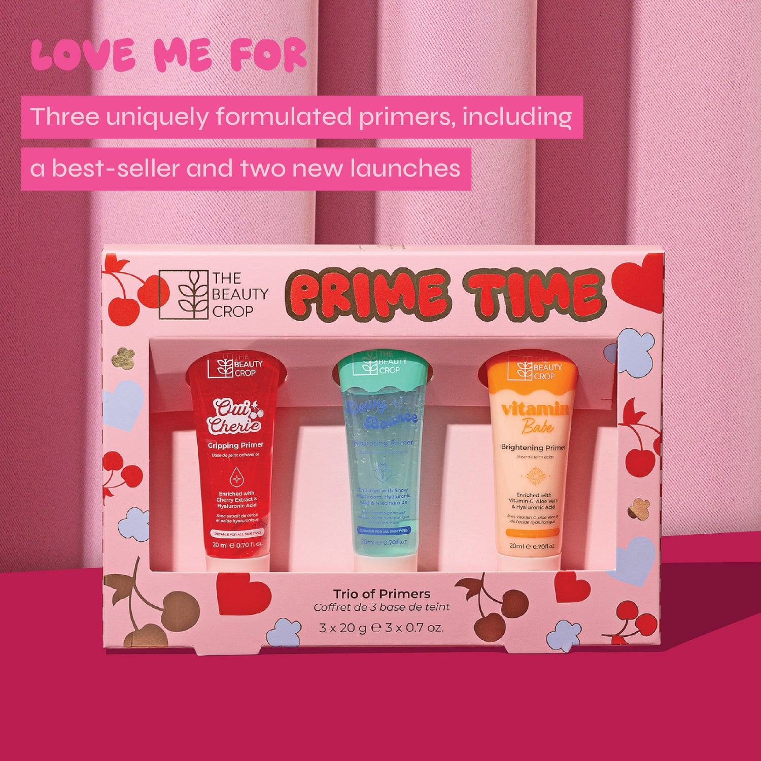 Prime Time Hydrating, Glowing & Gripping Makeup Primer Trio