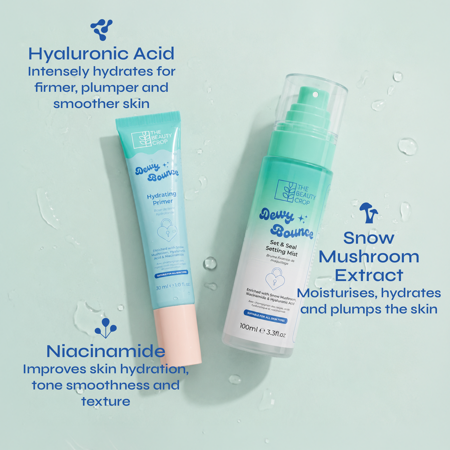 Dewy Bounce Hydrating Primer & 12 Hour Setting Mist Boxed Duo