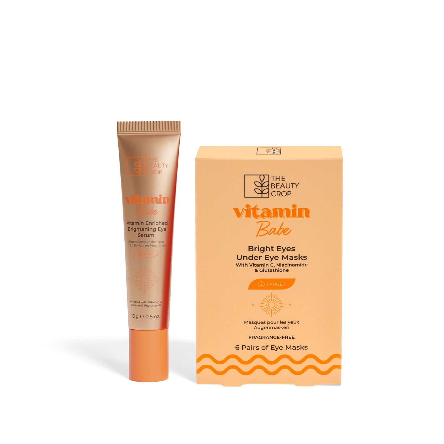 Bright Eyes Bundle with Brightening Eye Masks & Serum