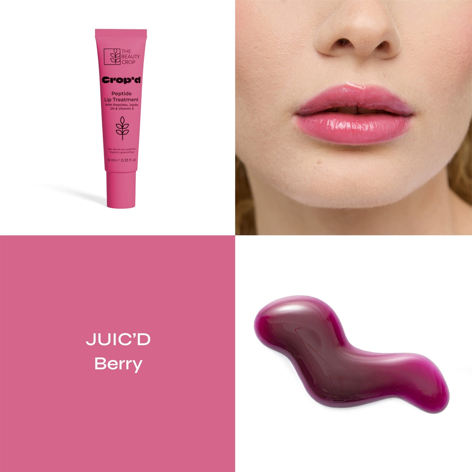 Peptide Hydrating Lip Treatment with Jojoba Oil and Vitamin E