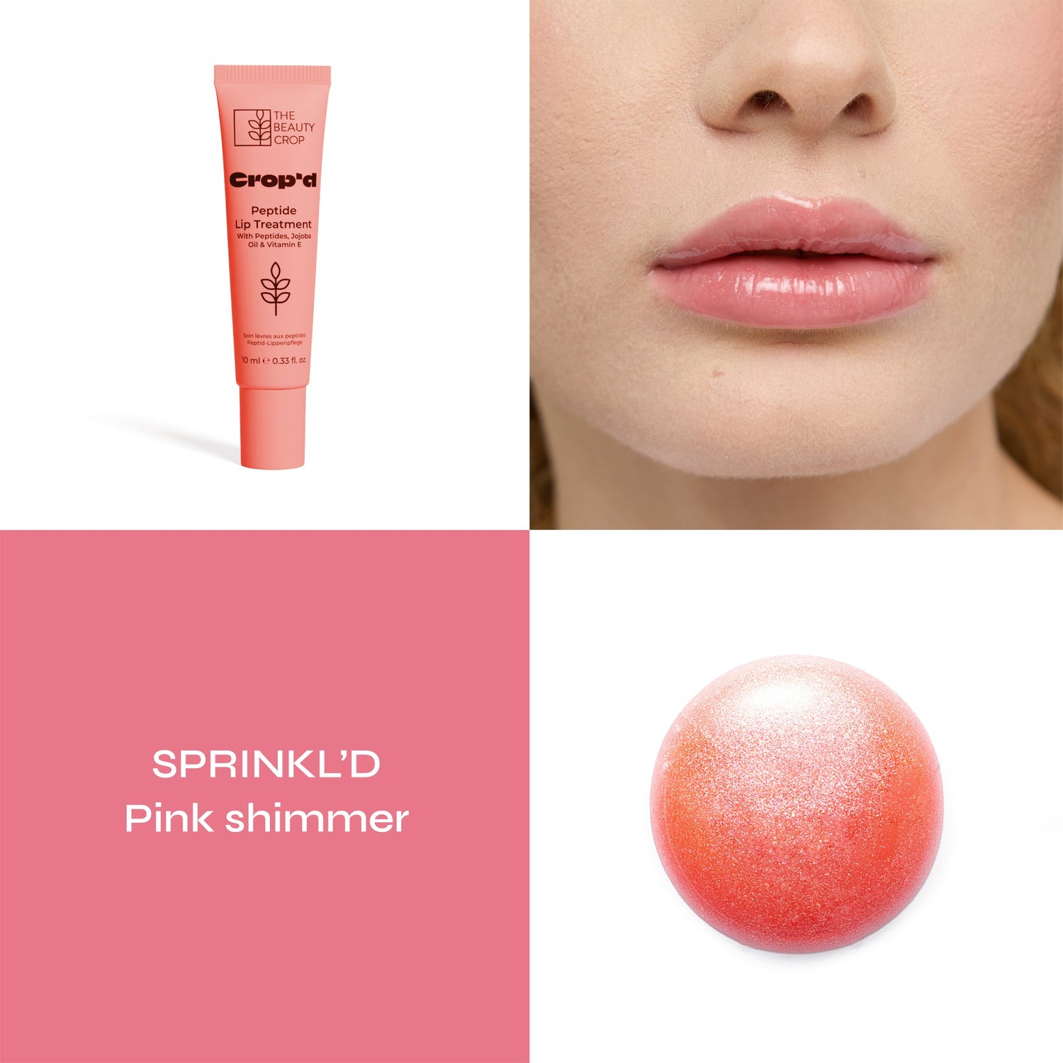 Peptide Hydrating Lip Treatment with Jojoba Oil and Vitamin E
