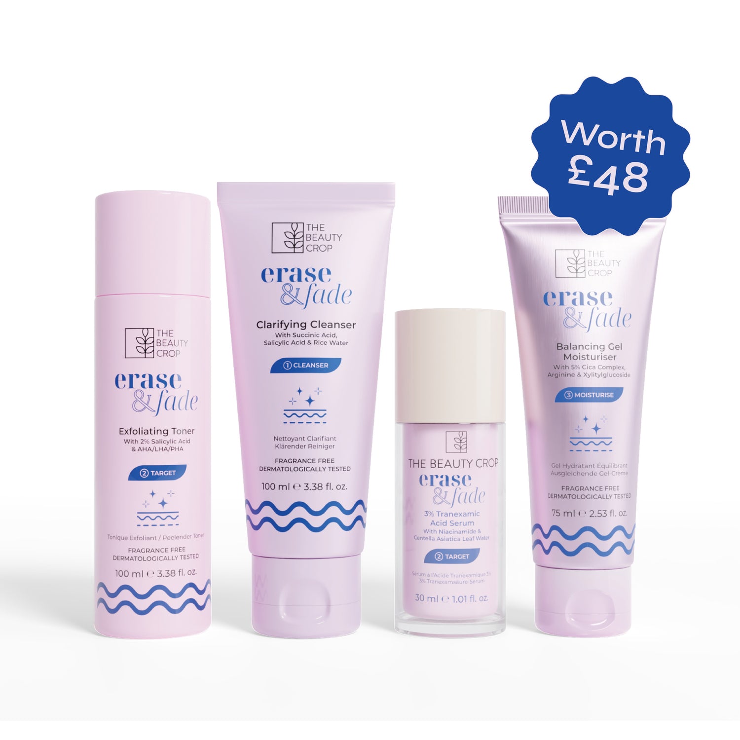 Erase & Fade Full Blemish-Focused Routine Bundle