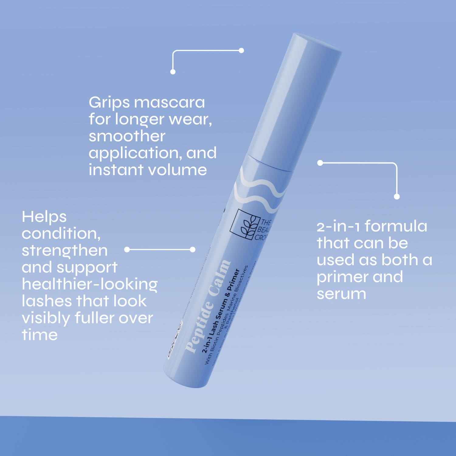 Peptide Calm Lengthening Mascara + Peptide Calm 2-in-1 Lash Serum Primer Bundle