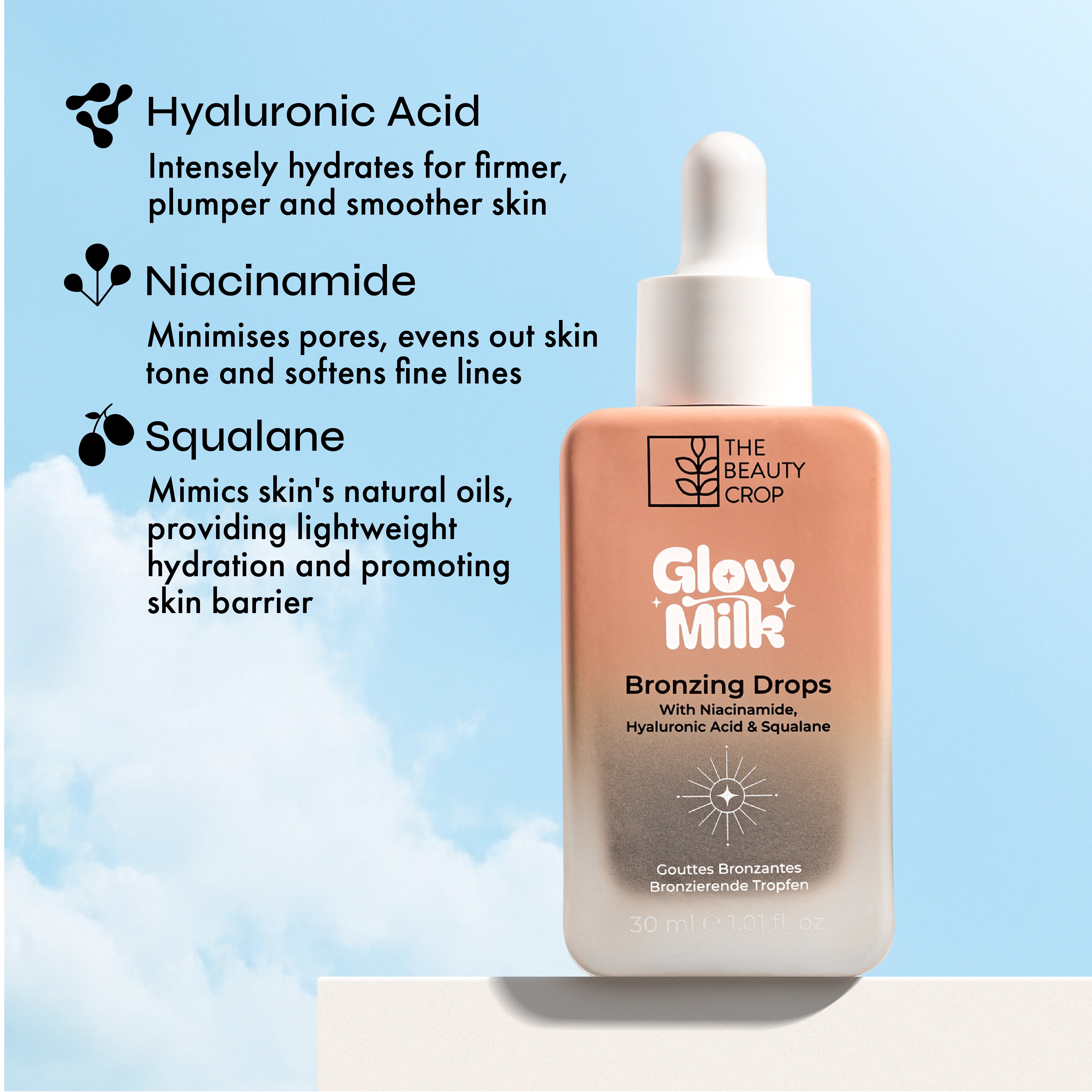 Glow Milk Bronzing Drops Hydrated Glow Serum Bronzer – The Beauty Crop