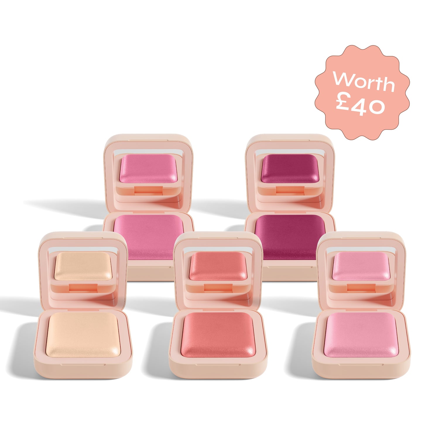 Glow Milk Ultra-Pigmented Luminous Powder Blush - Set of 5