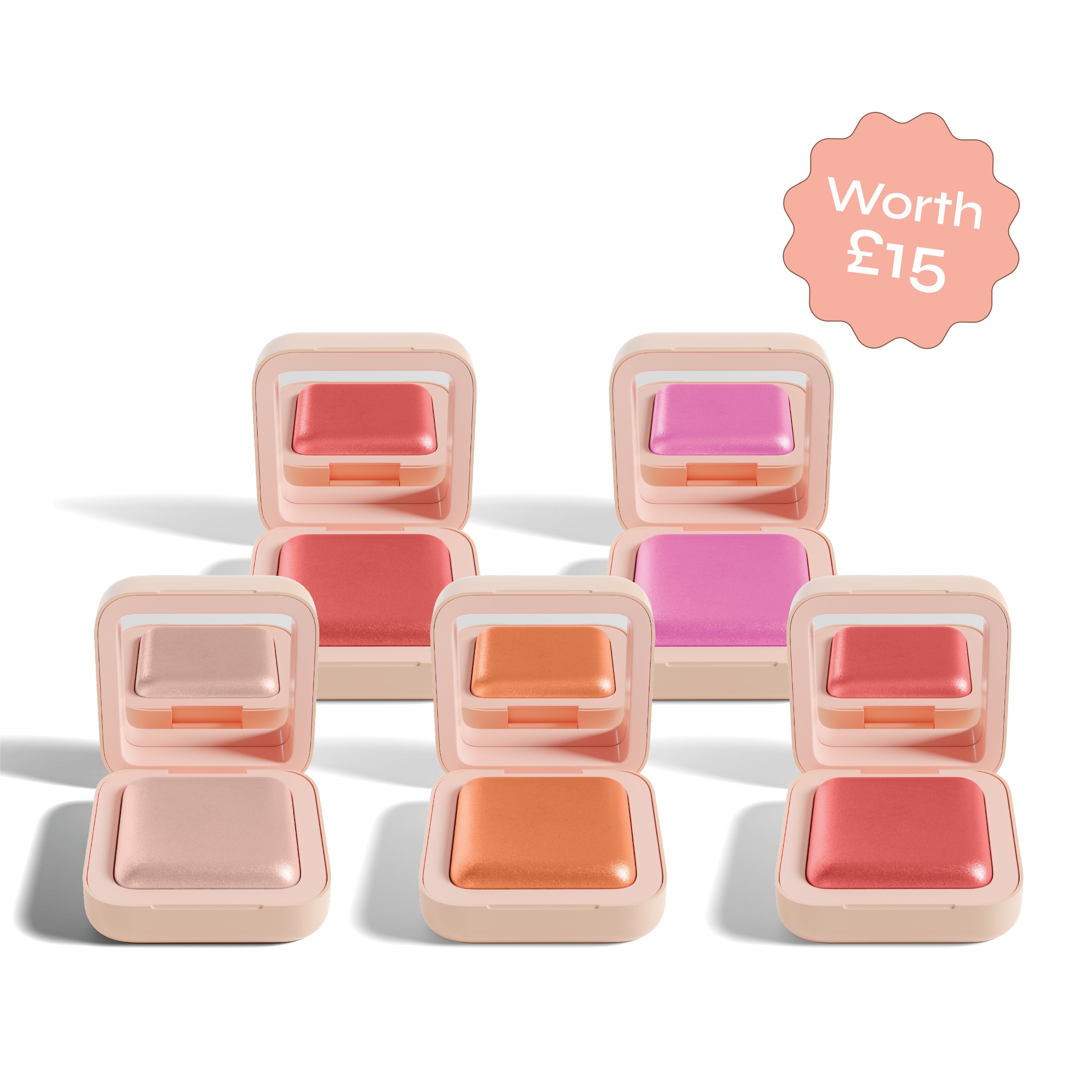 Glow Milk Luminous Powder Blush Set 5 Sunset Edition