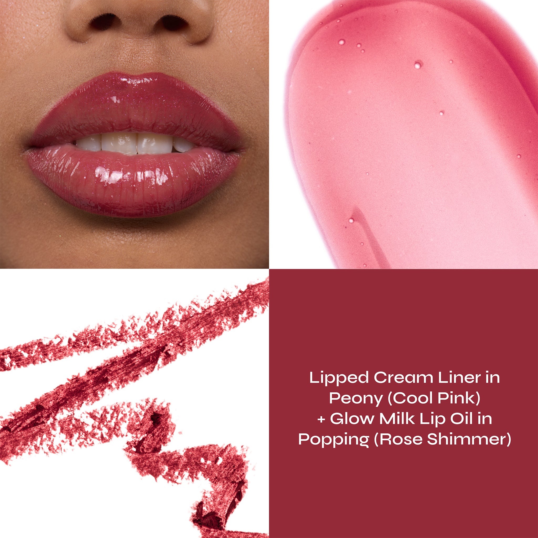 Lip Glass Kit - Cream Lip Liner & Lip Oil Set