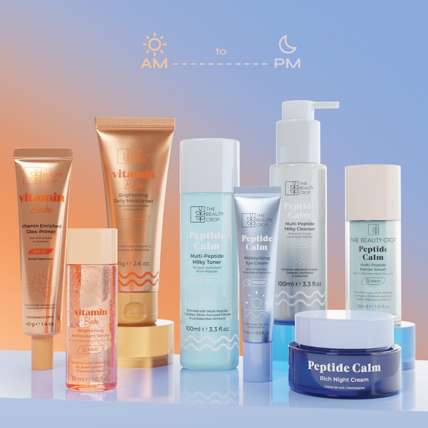 AM to PM Bundle with 2 Korean Skincare Routines for Day & Night
