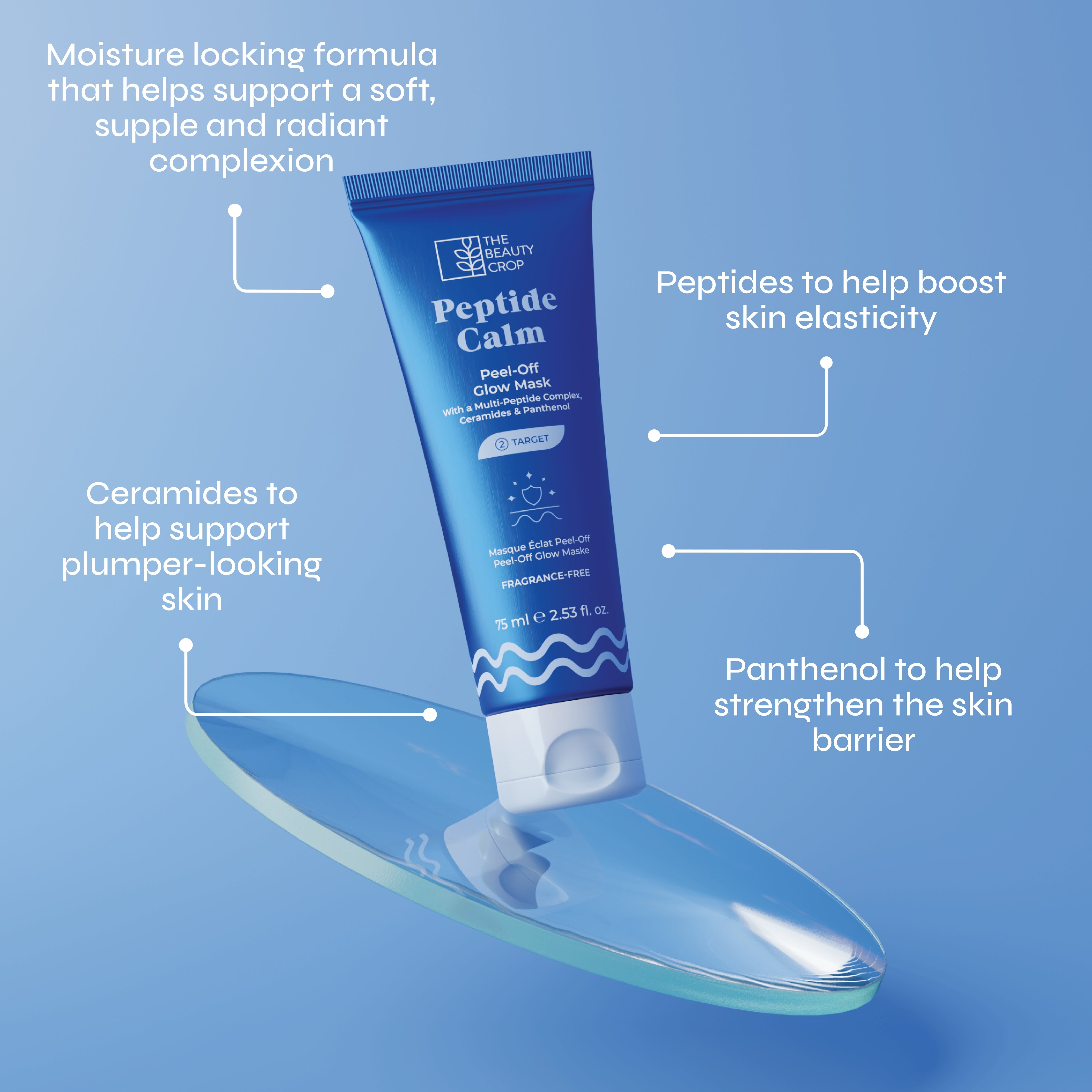 Peptide Calm Peel-Off Overnight Glow Mask with Plumping Peptides