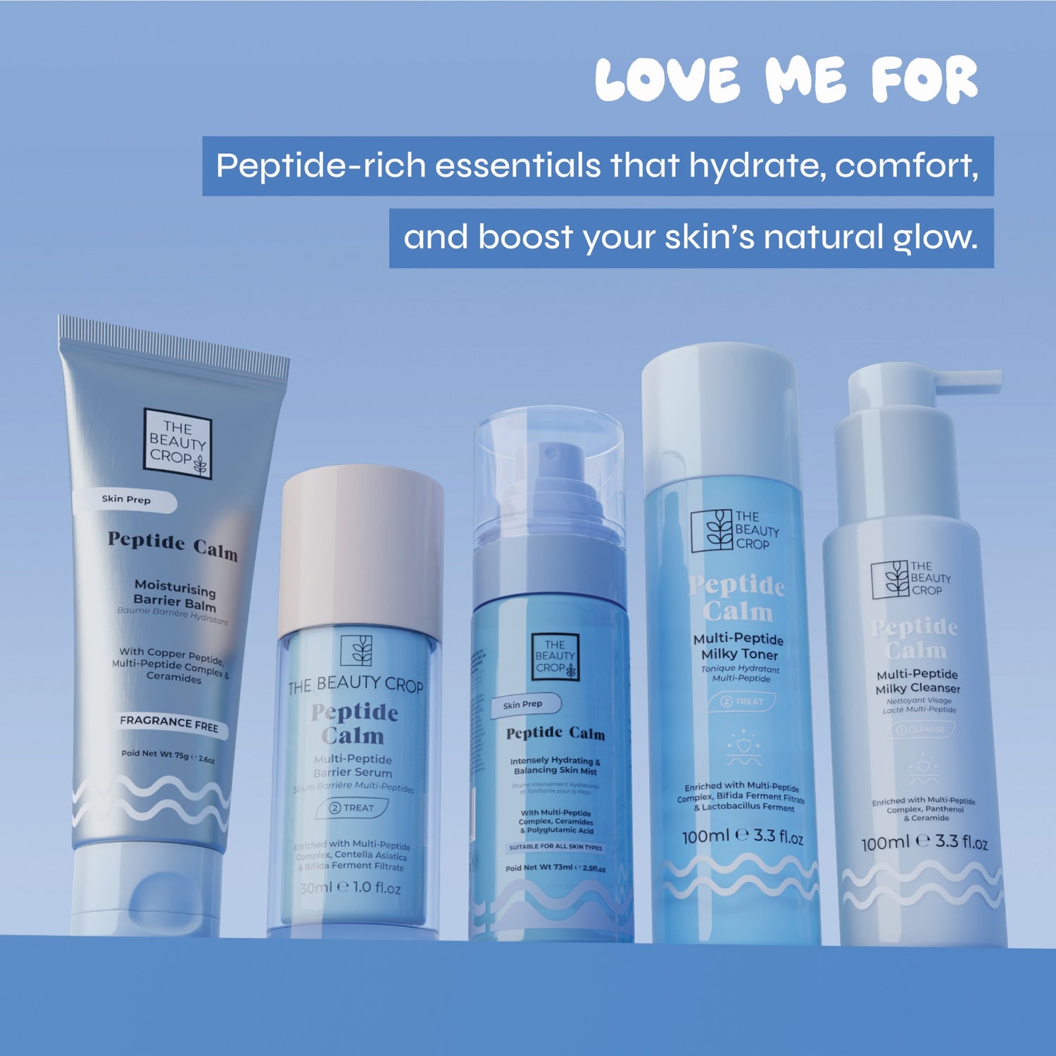 Peptide Calm 5 Step Skincare Routine Starter Kit