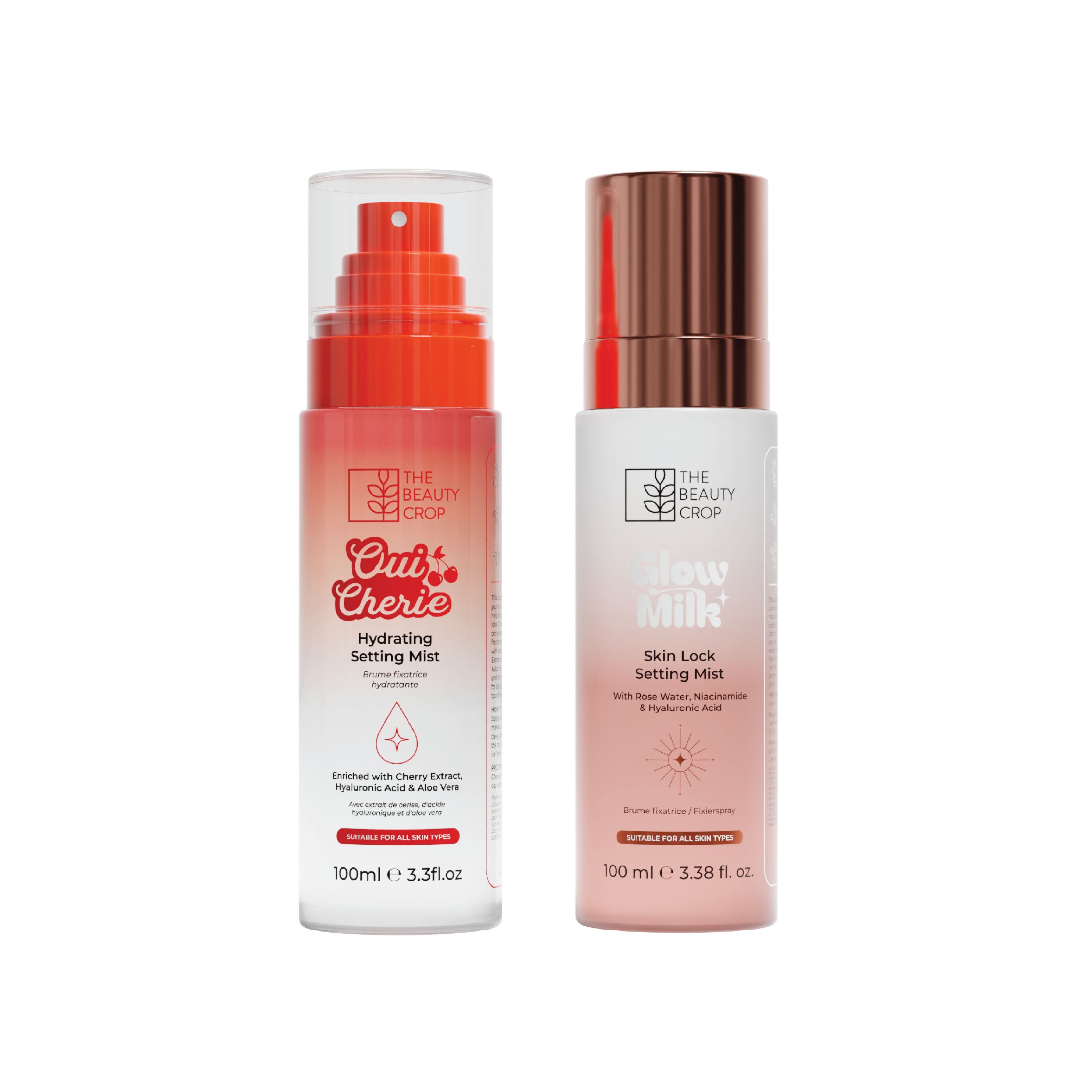 Glow Milk Skin-Lock & Oui Cherie Hydrating Setting Spray Duo