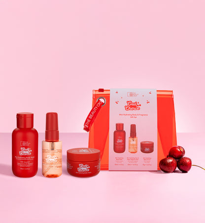mini OC body set with products next to the bag