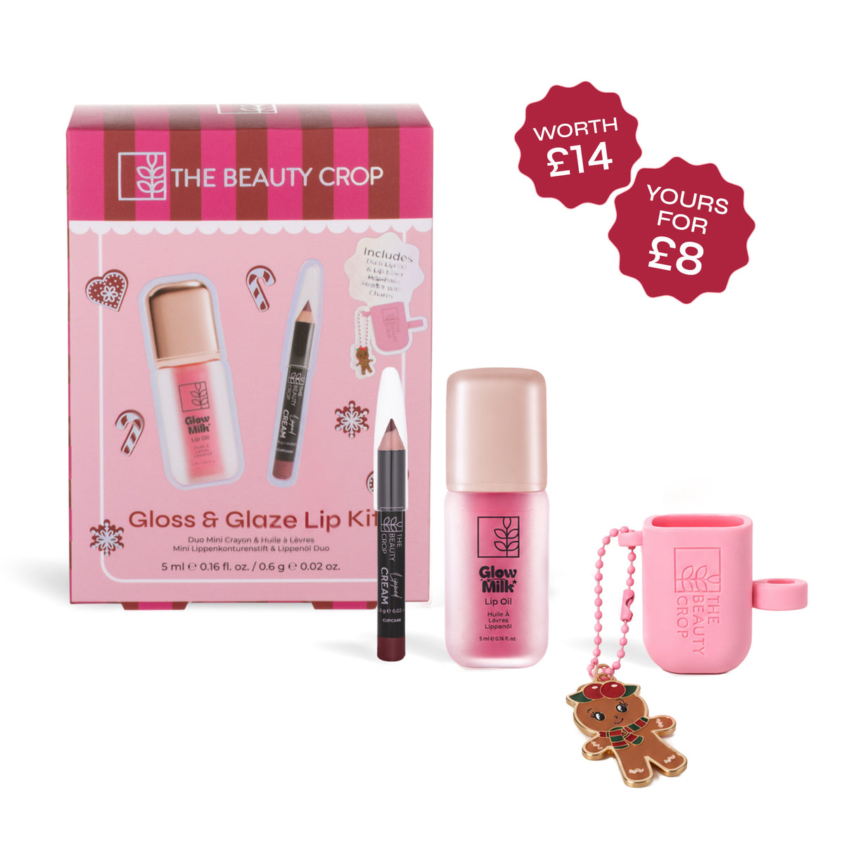 Gloss & Glaze Lip Kit Makeup Gift Set