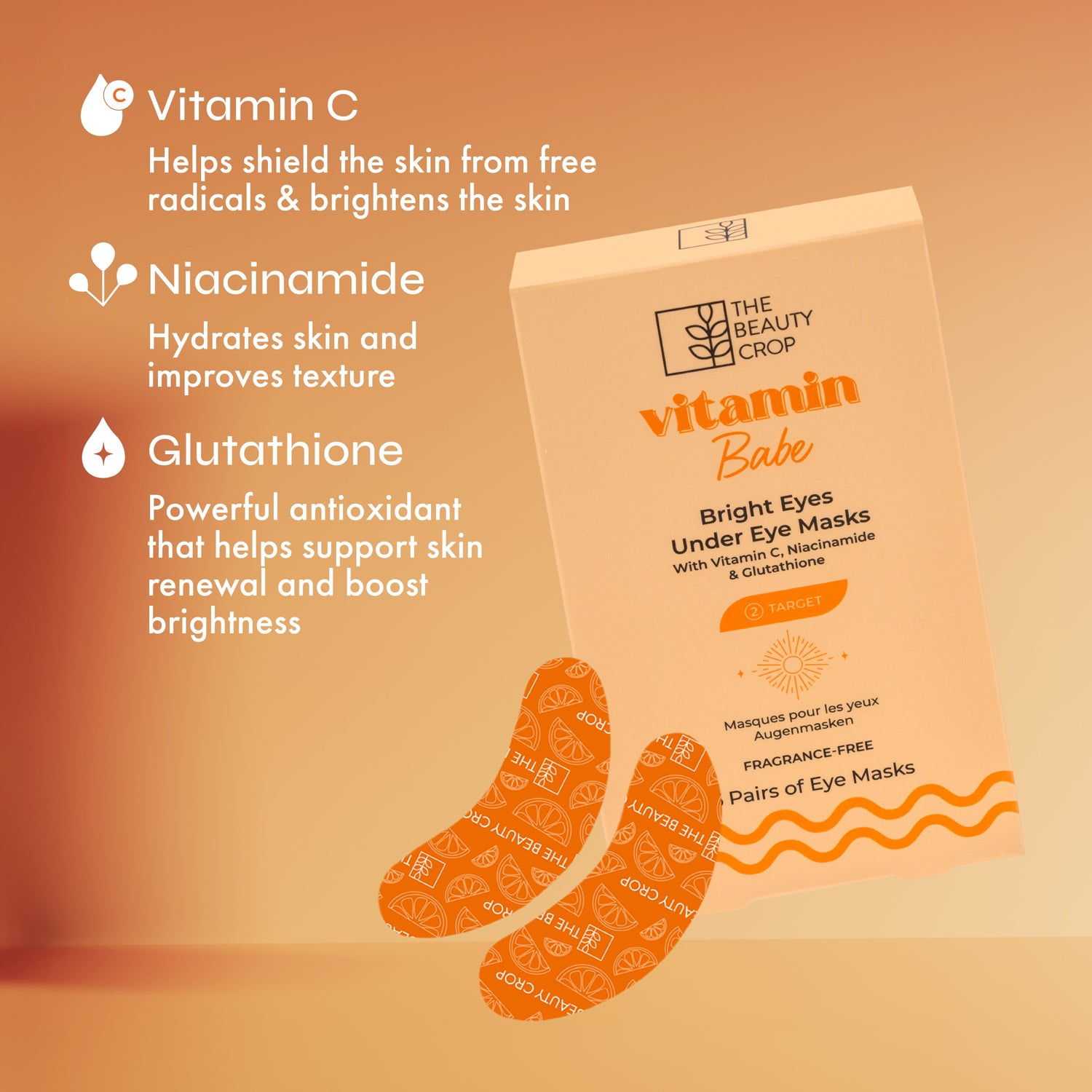 Vitamin C Brightening Under Eye Mask Patches