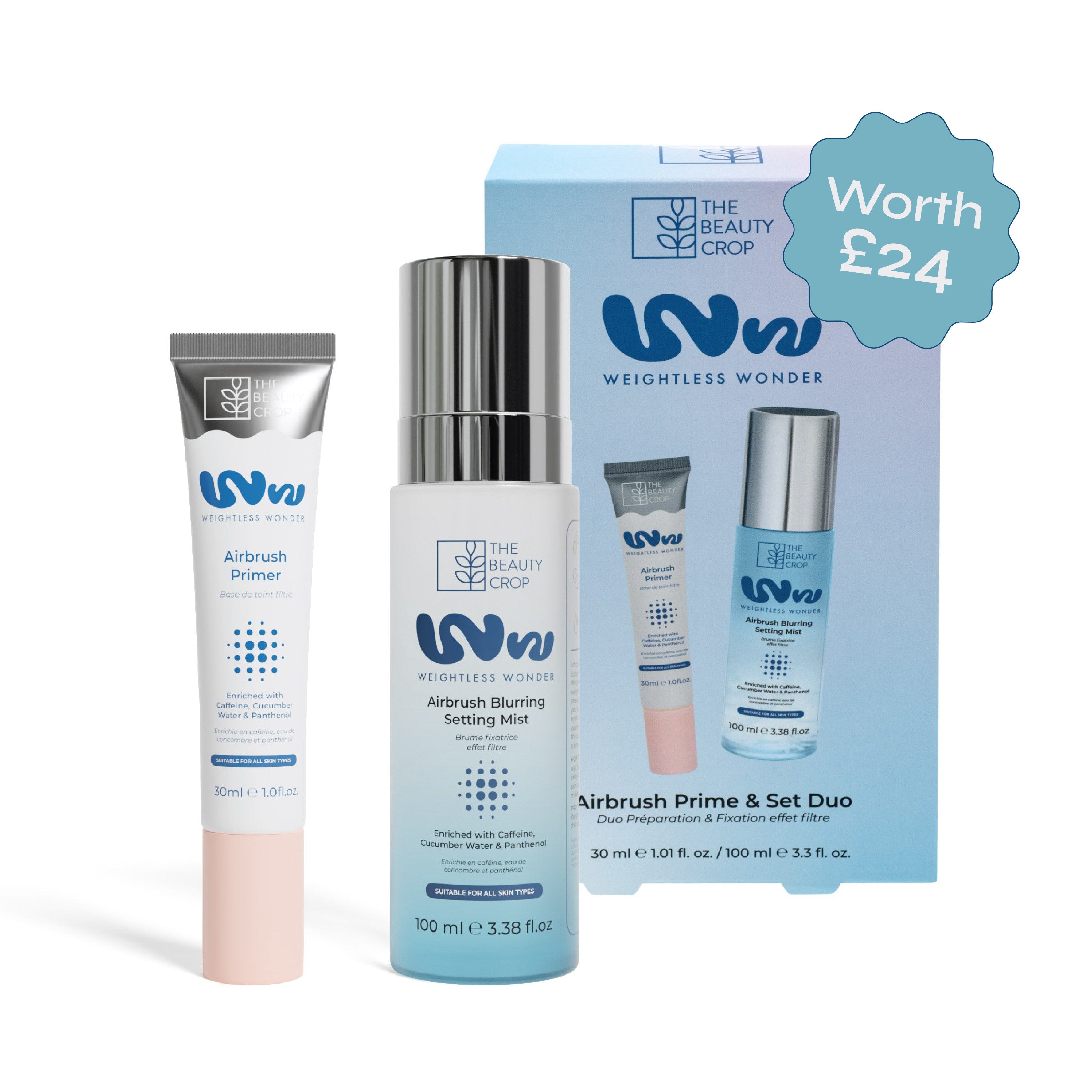 Weightless Wonder Airbrush Primer & Blurring Setting Spray Duo