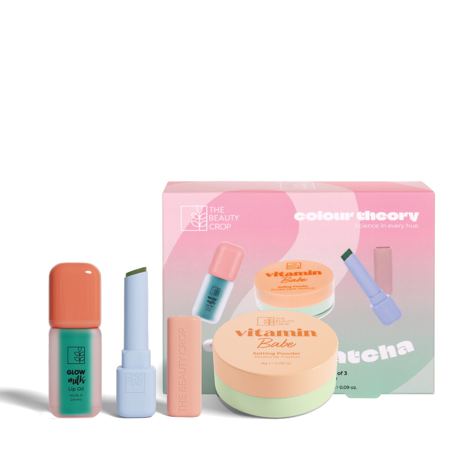 Colour Theory Anti-Redness Setting Powder and Lip Set