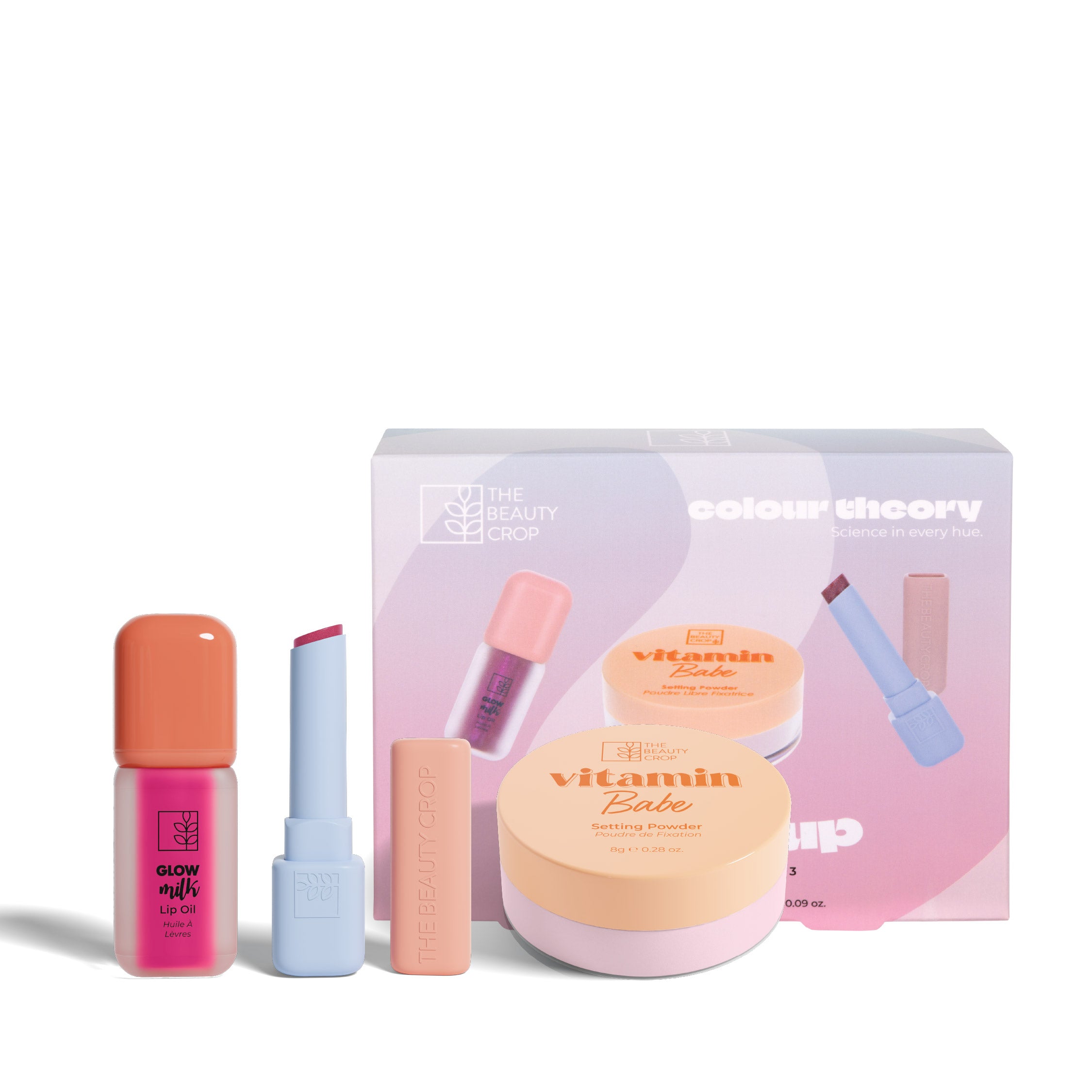 Colour Theory Brightening Setting Powder and Lip Set