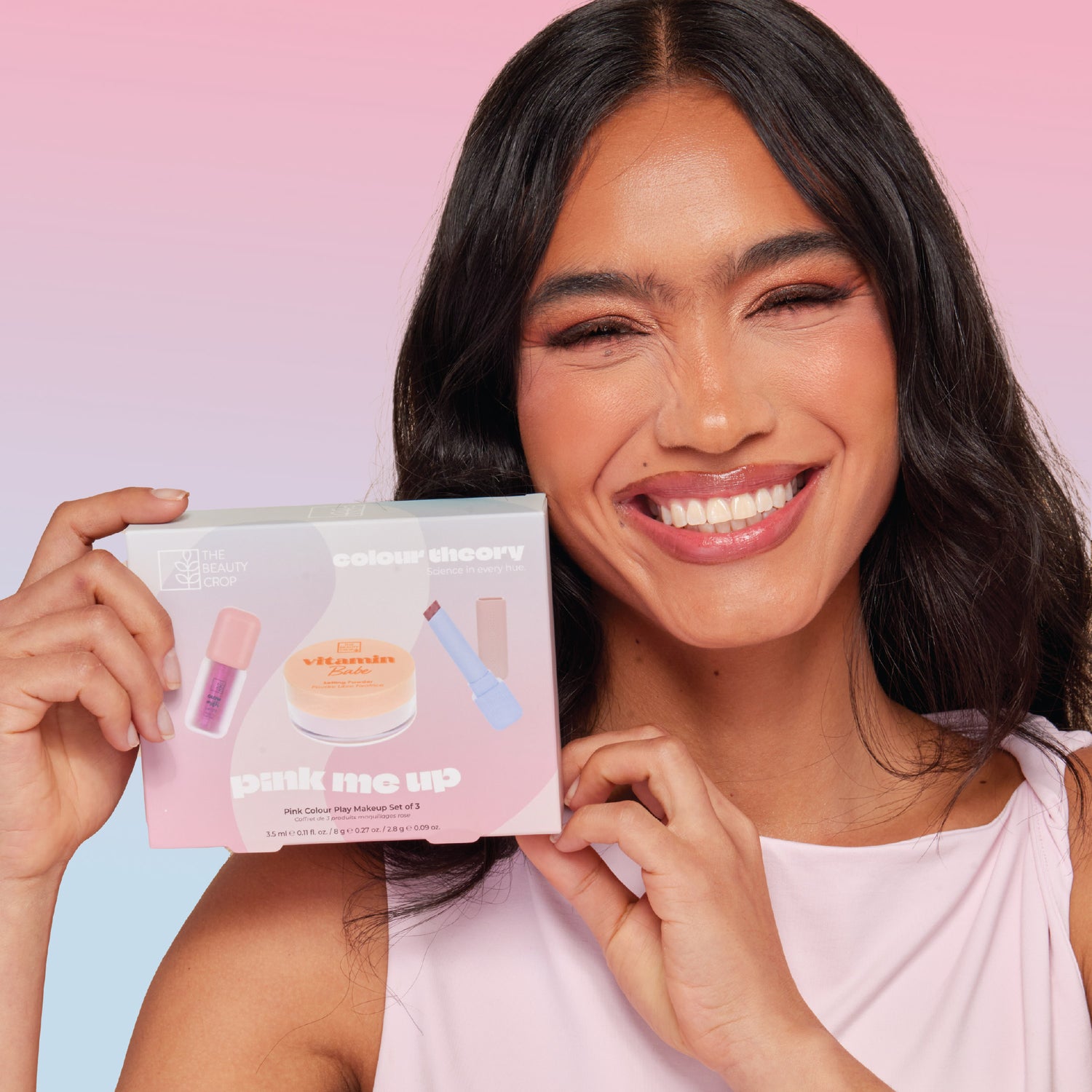 Colour Theory Brightening Setting Powder and Lip Set