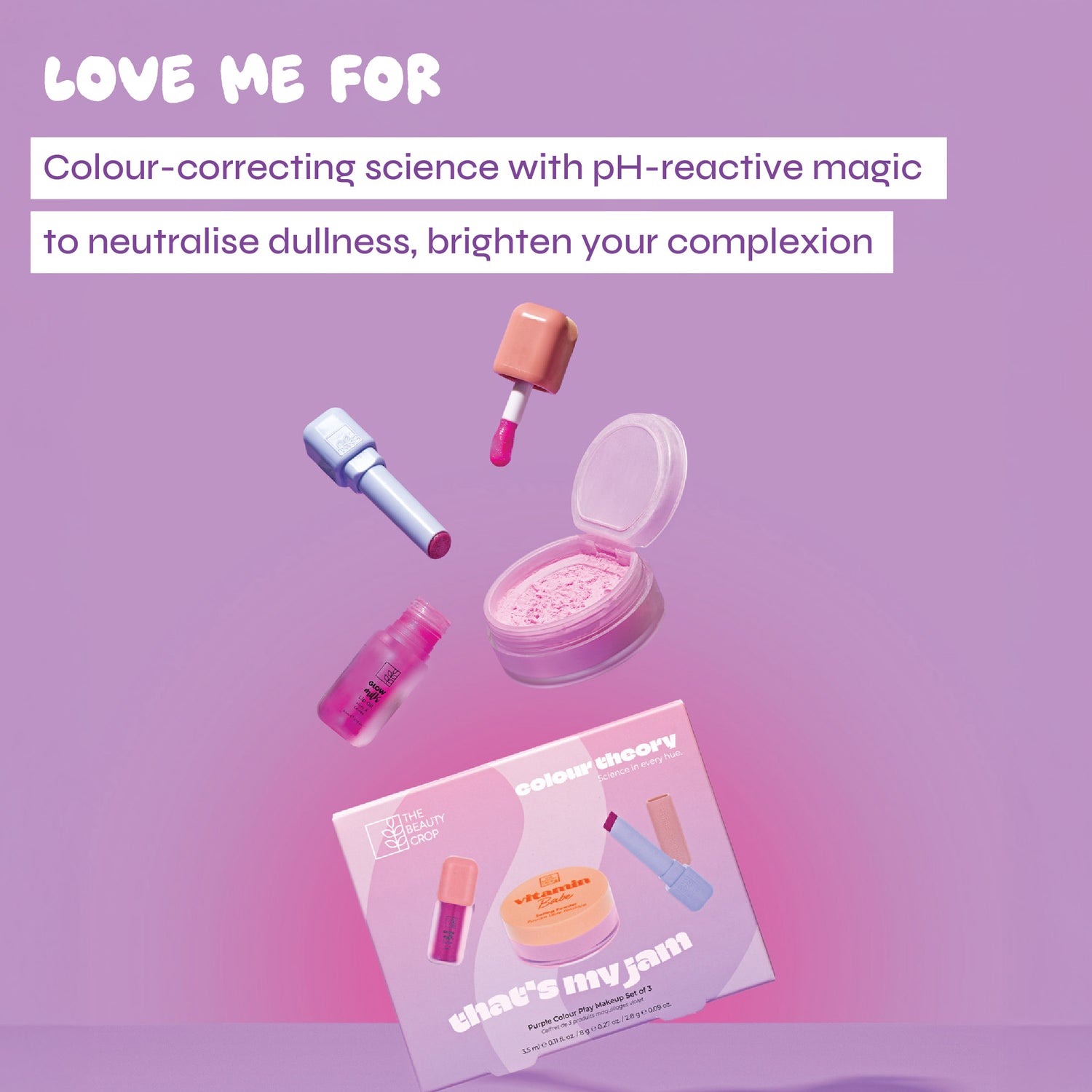 Colour Theory Anti-Dullness Setting Powder and Lip Set