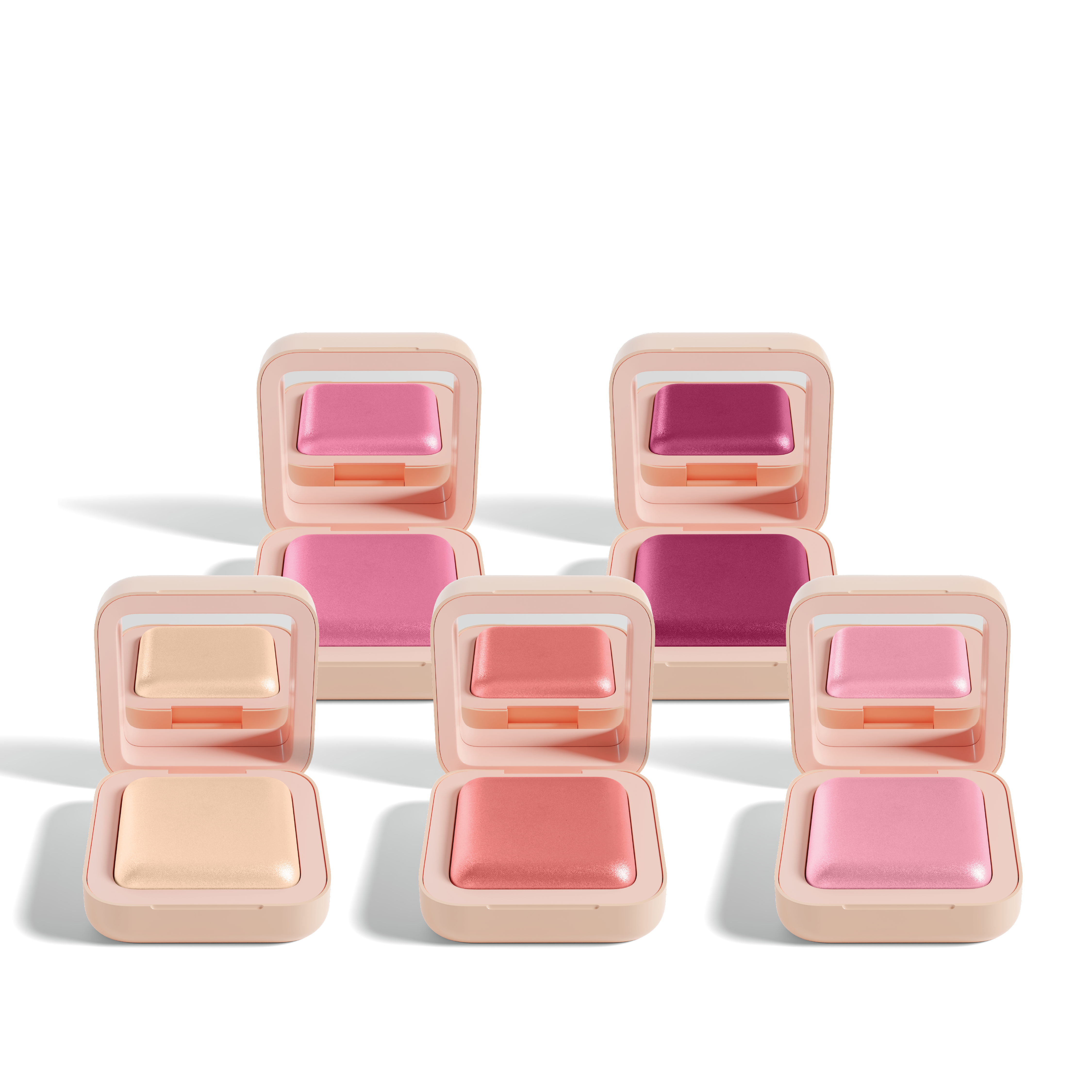 Glow Milk Ultra Pigmented Luminous Powder Blush Set 5