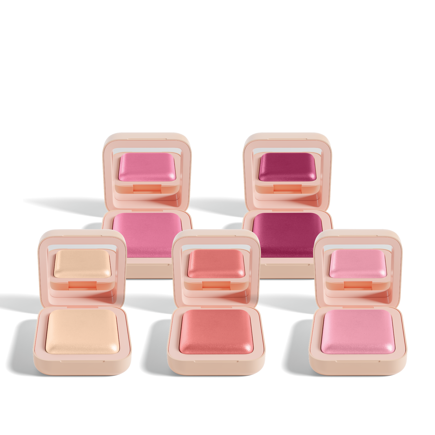 Glow Milk Ultra-Pigmented Luminous Powder Blush - Set of 5