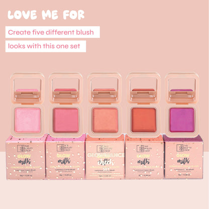 Glow Milk Luminous Cream Blush - Set of 5