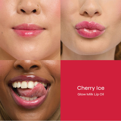 Glow Milk Lip Oil Set of 3 - Sweet Edition (with Keychain)