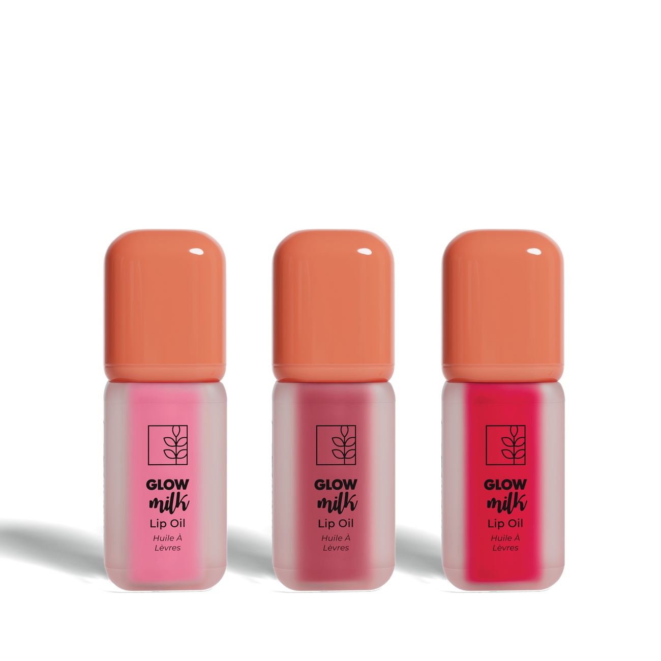 Glow Milk Lip Oil Set of 3 - Sweet Edition (with Keychain)