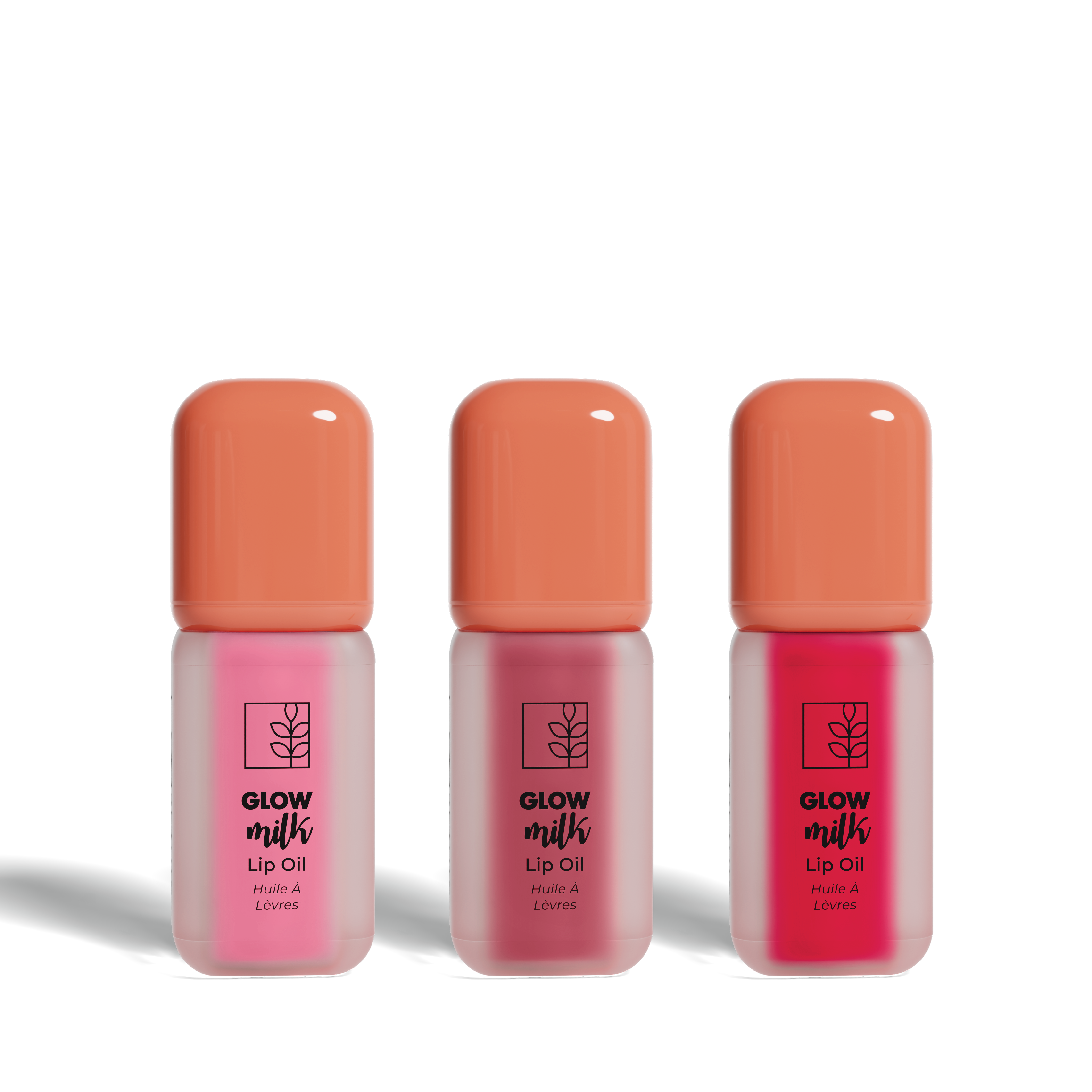 Glow Milk Lip Oil Set of 3 - Sweet Edition (with Keychain)