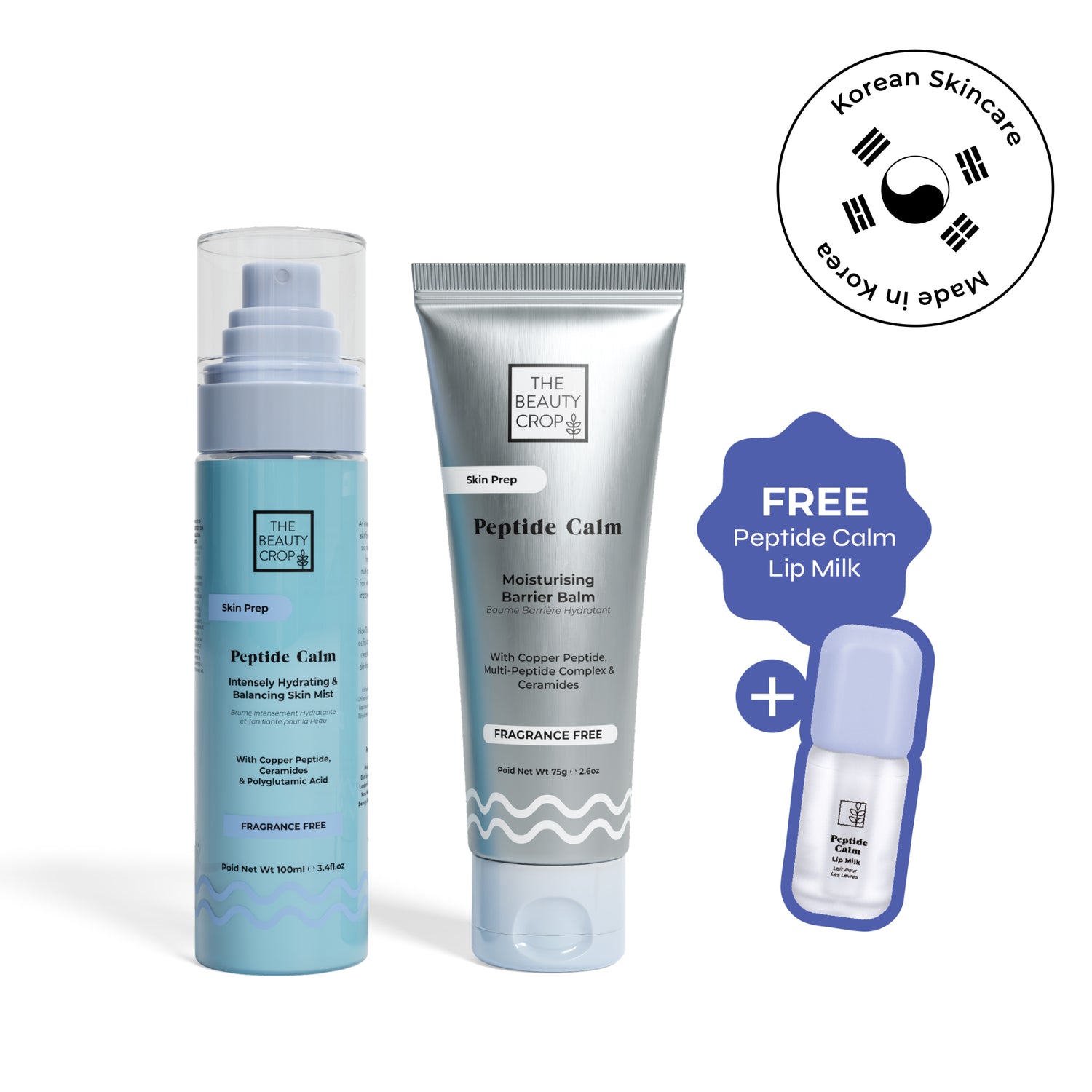 Peptide Calm Skin Barrier Strengthening Mist and Barrier Balm Duo