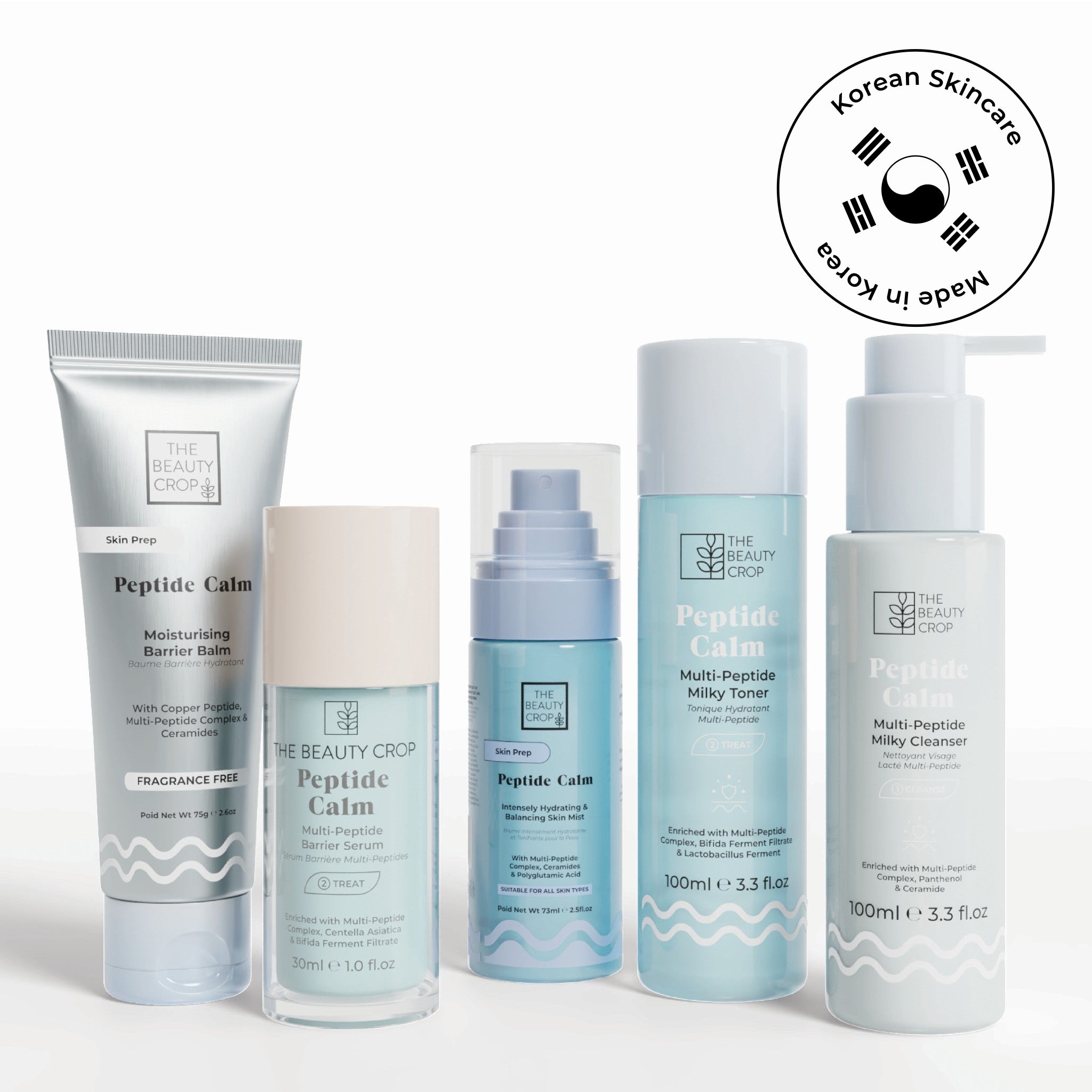 Peptide Calm 5 Step Skincare Routine Starter Kit – The Beauty Crop