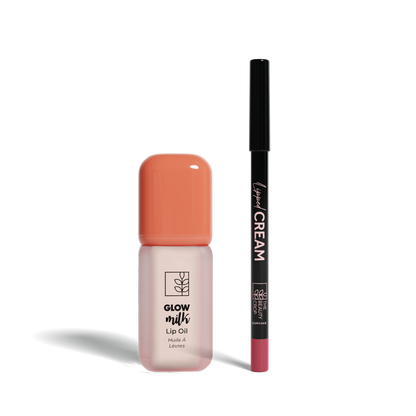 Lip Glass Kit - Cream Lip Liner & Lip Oil Set