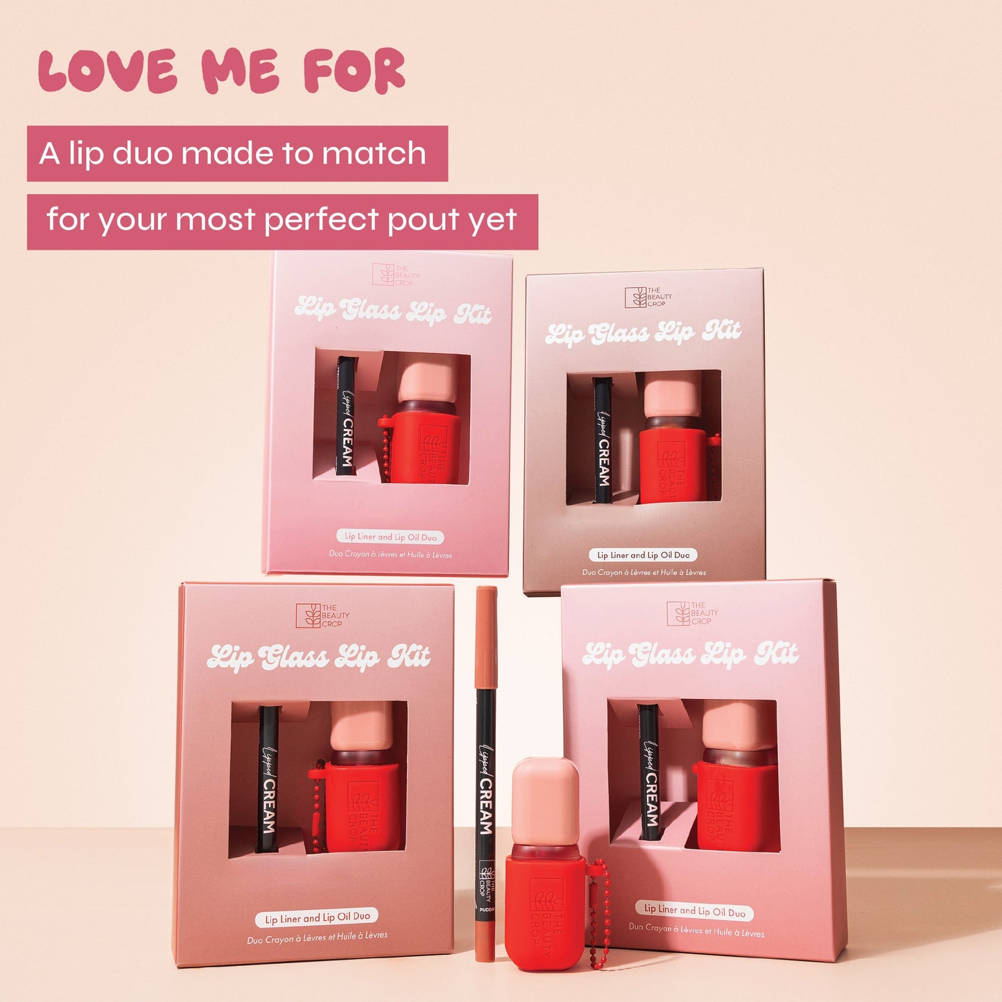 Lip Glass Kit - Cream Lip Liner & Lip Oil Set