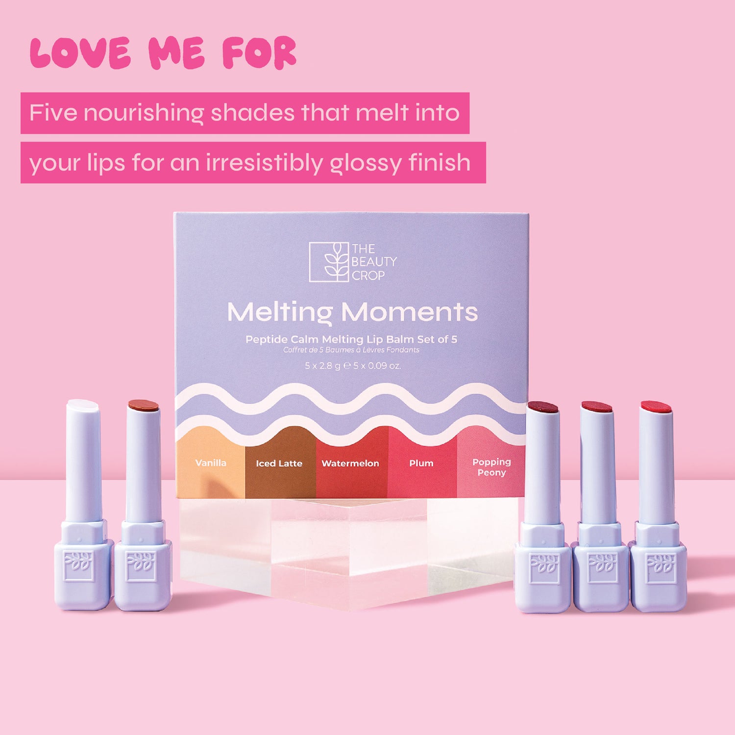 Melting Moments Set of 5 Melting Lip Balms