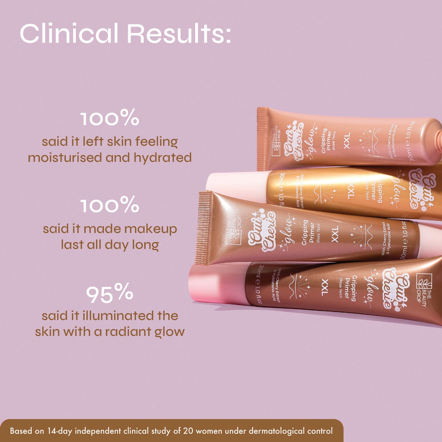 Oui Cherie Glow Tinted Gripping Primer with Hyaluronic Acid