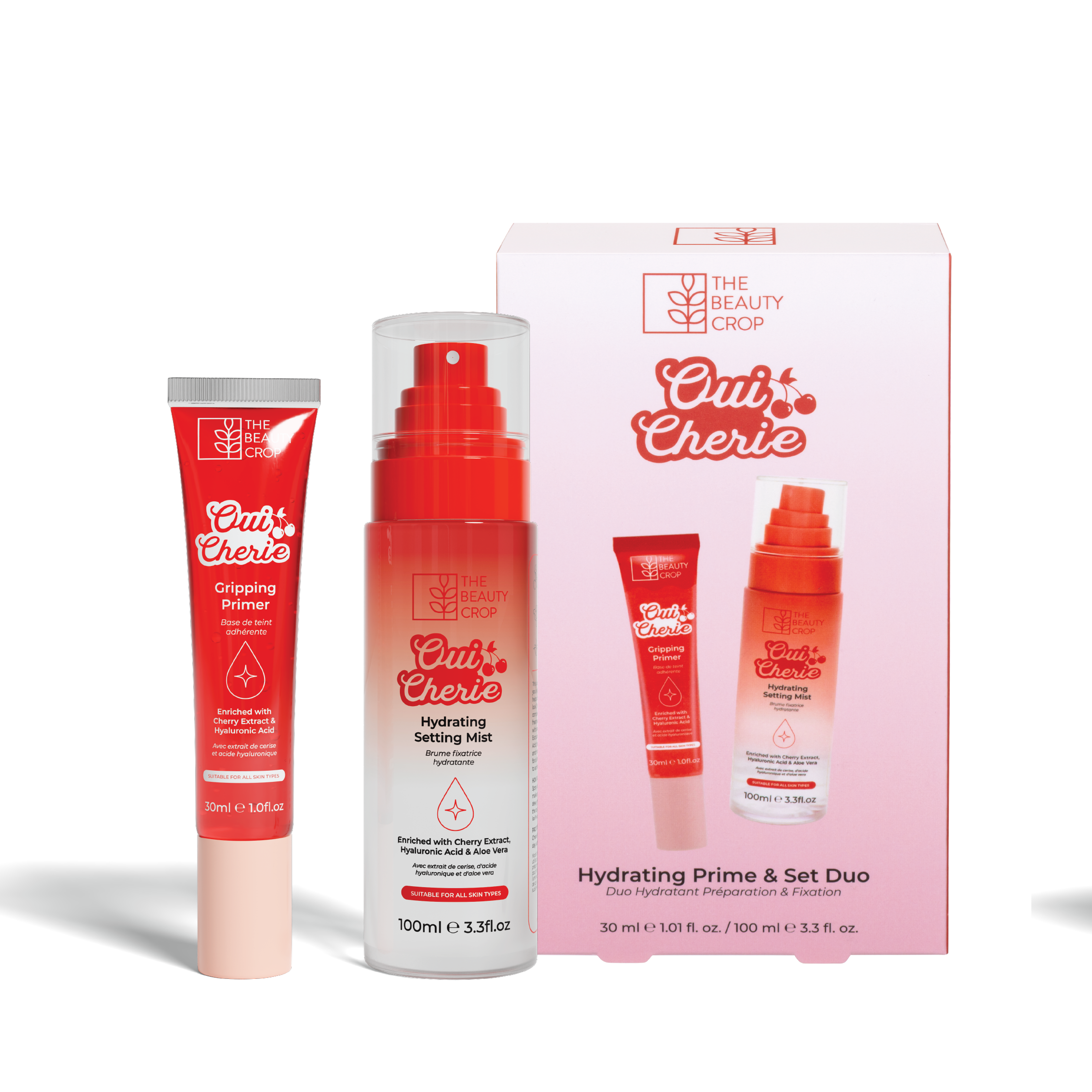 Oui Cherie Viral Gripping Primer & Hydrating Setting Mist Boxed Set Duo
