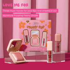 Peony Pop Blush & Lip Oil Makeup Gift Set
