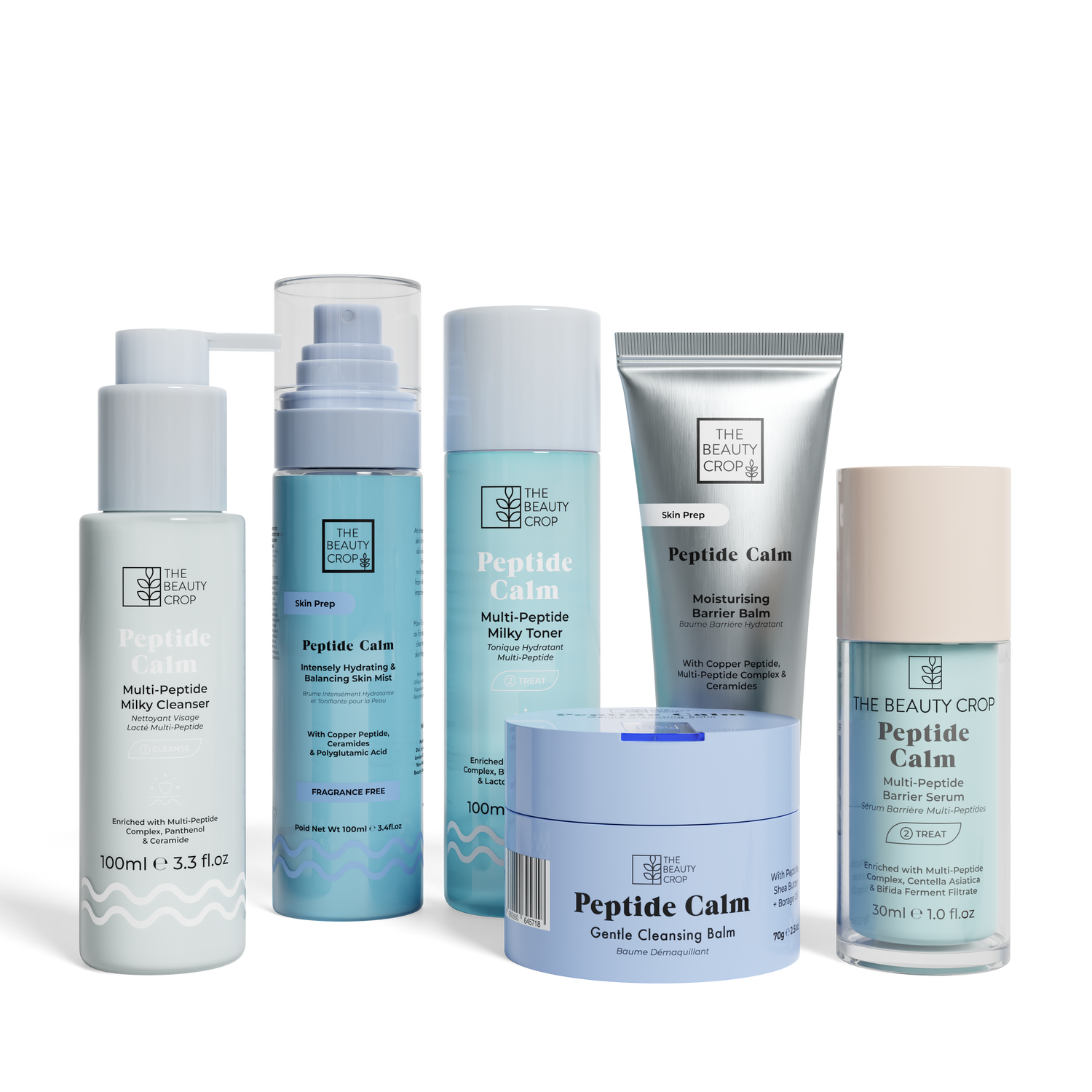 Peptide Calm 6-piece Complete Skincare Routine