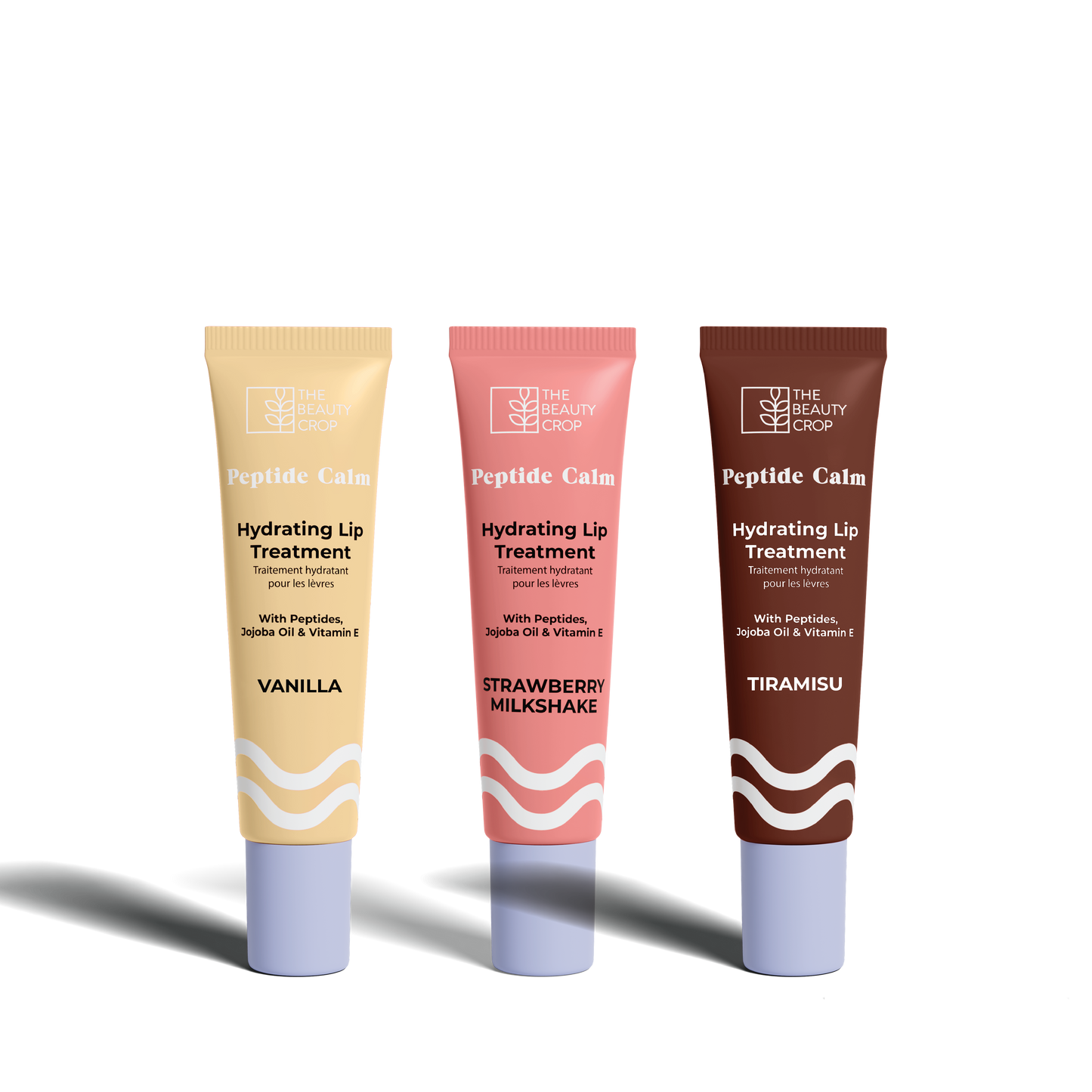Peptide Lip Treatment Set of 3 - Pudding Edition (With Keychain)