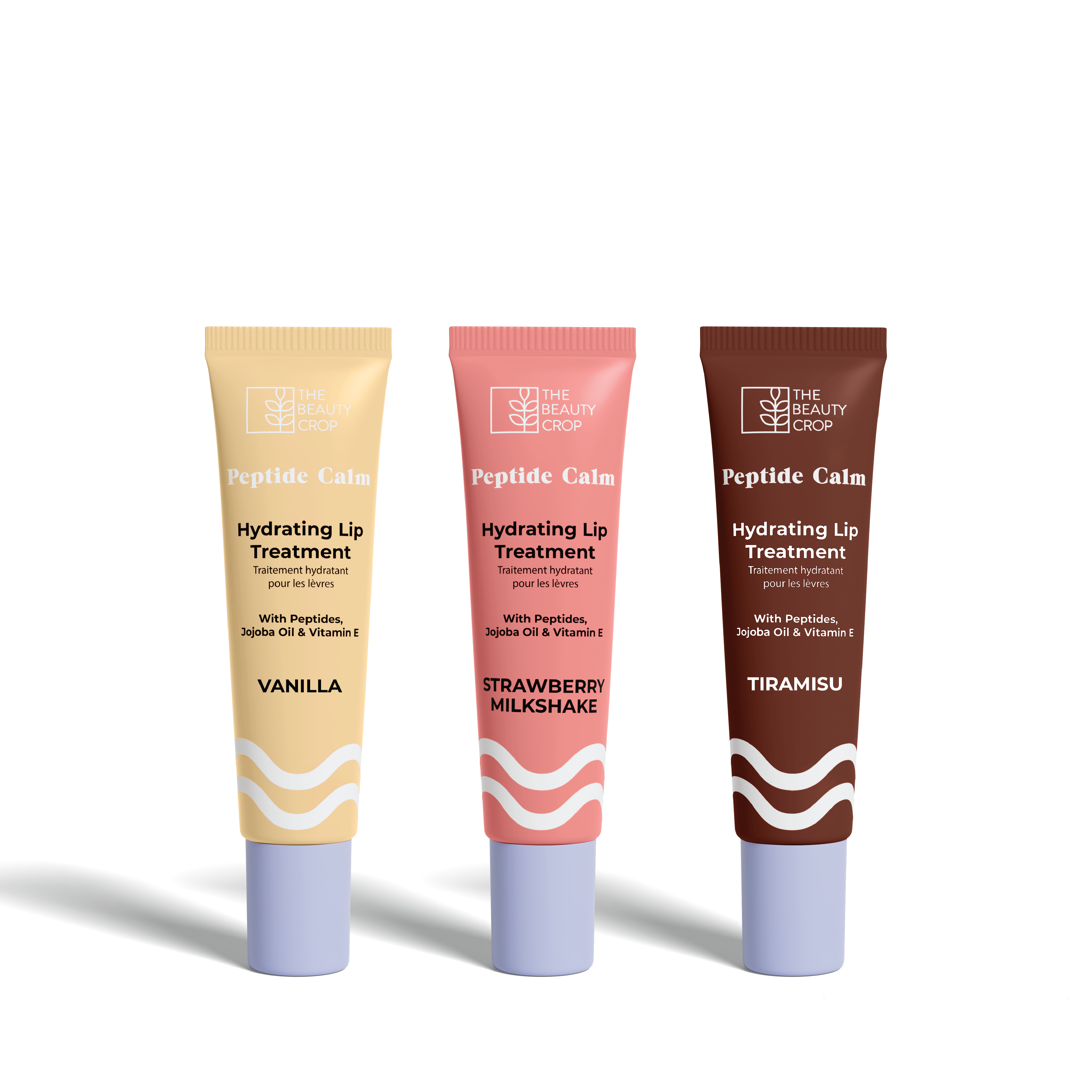 Peptide Lip Treatment Set of 3 - Pudding Edition (With Keychain)