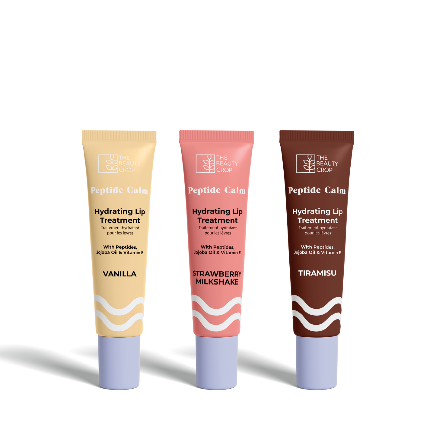 Peptide Lip Treatment Set of 3 - Pudding Edition (With Keychain)