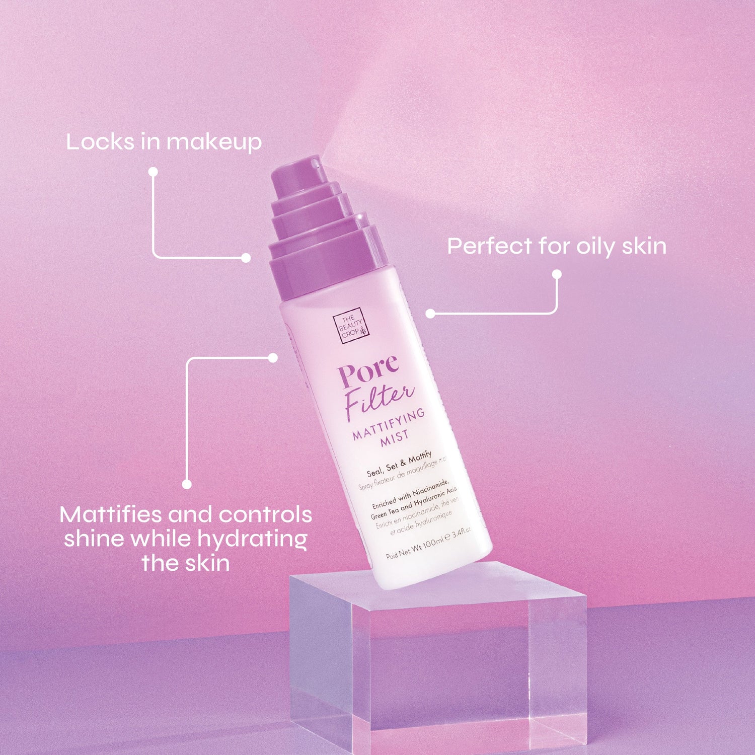 PoreFilter Pore Blurring Mattifying Makeup Setting Spray